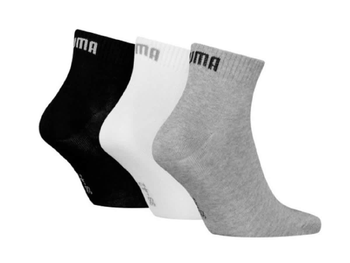 Chaussettes HOMME PUMA PUMA UNISEX QUARTER PLAIN 3P — Chaussettes