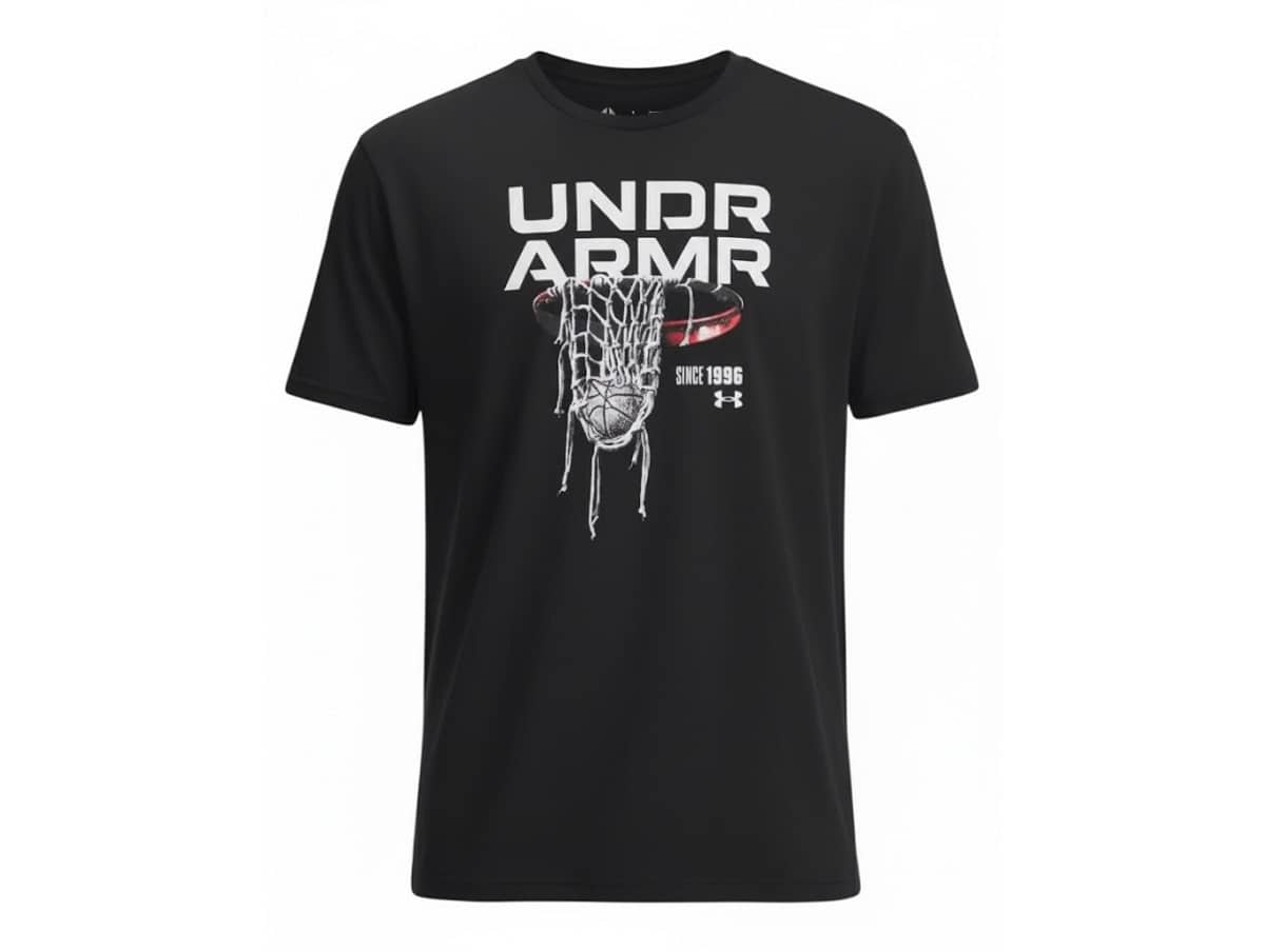 Tee-shirt HOMME UNDER ARMOUR 6040S HOOPS NET SS — Tee-shirt