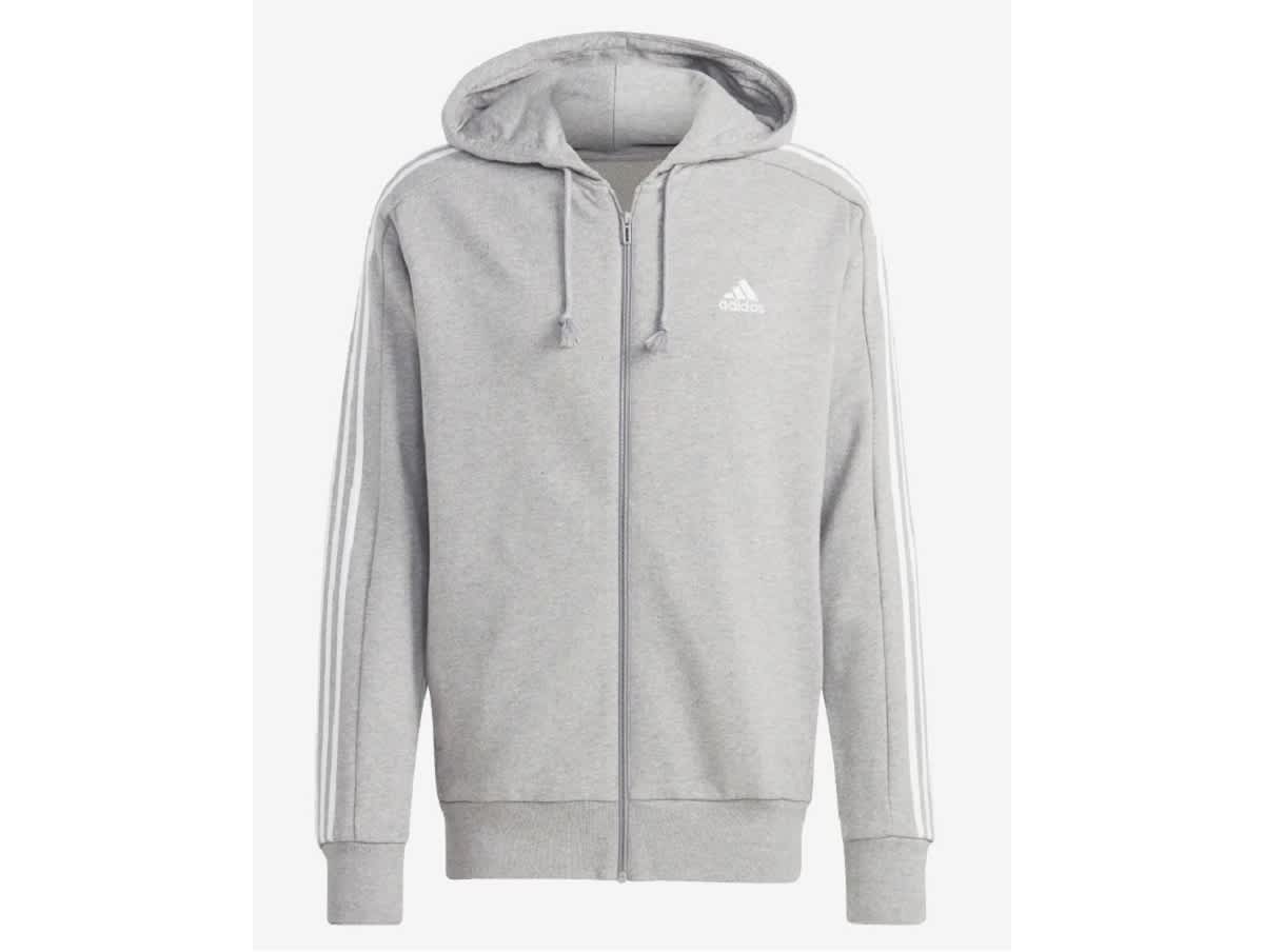 Sweat zippé HOMME ADIDAS M 3S FT FZ HD — Sweat zippé