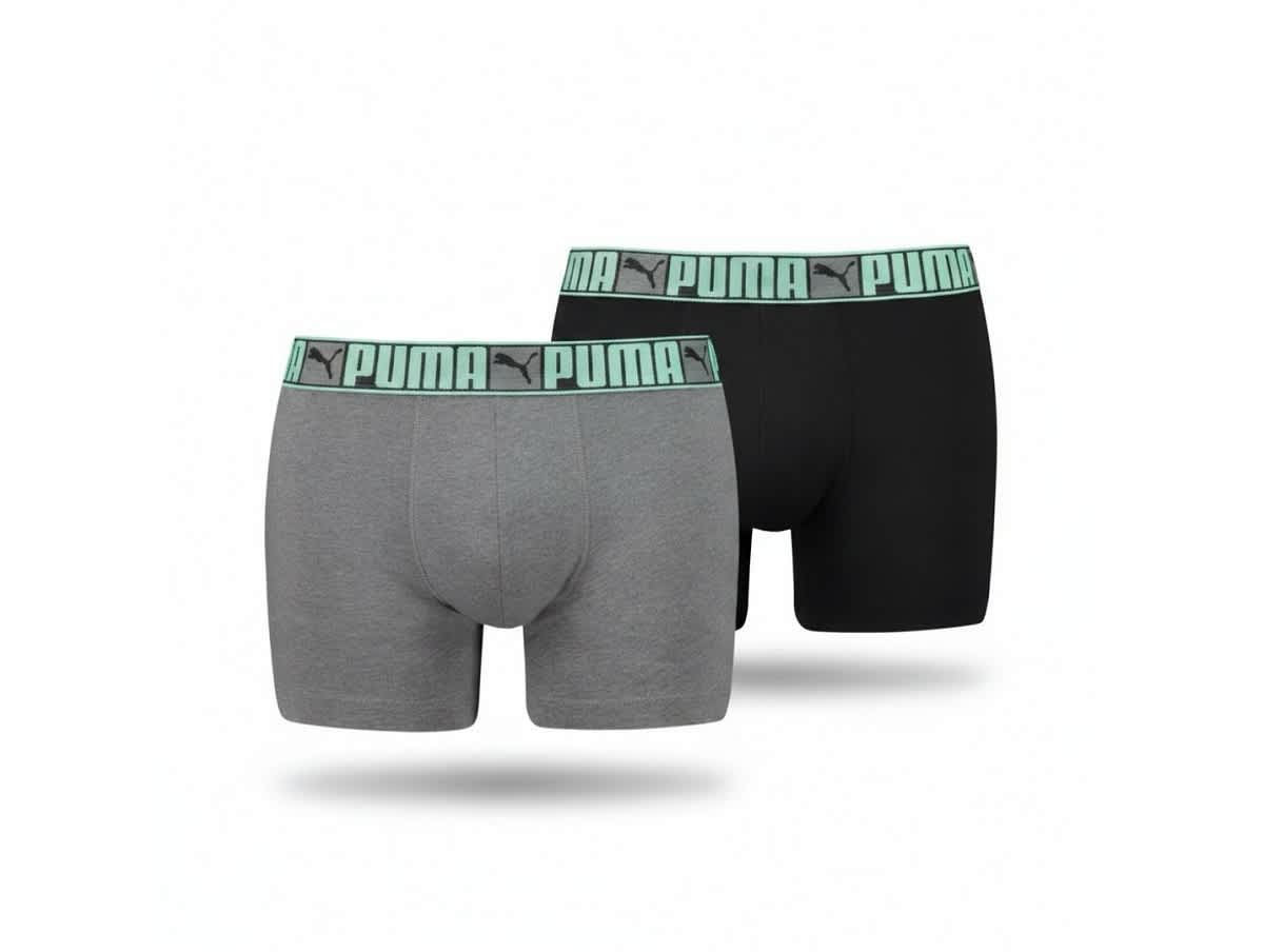 Boxer HOMME PUMA LOGO BLOCK ELASTIC — Boxer