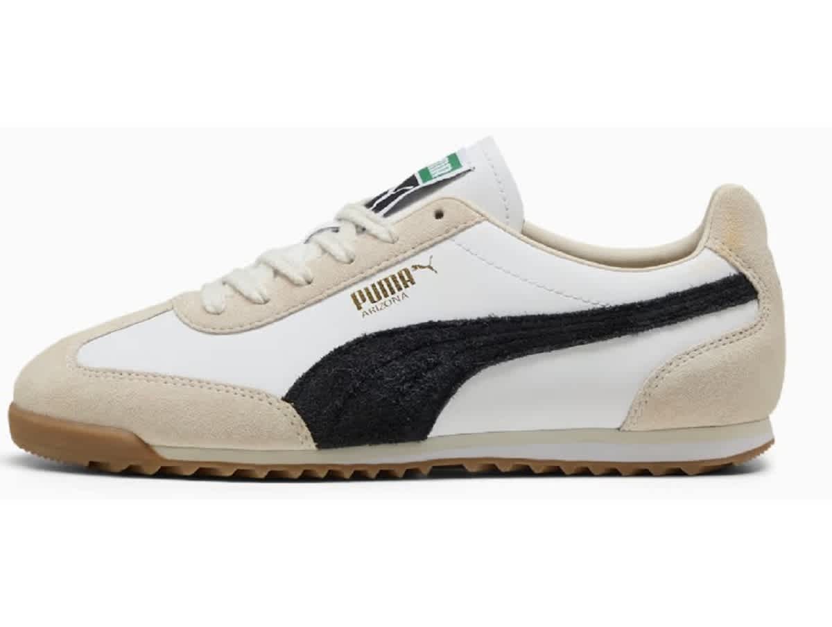 Chaussures sportswear FEMME PUMA ARIZONA RETRO WHITE BLACK — Chaussures sportswear