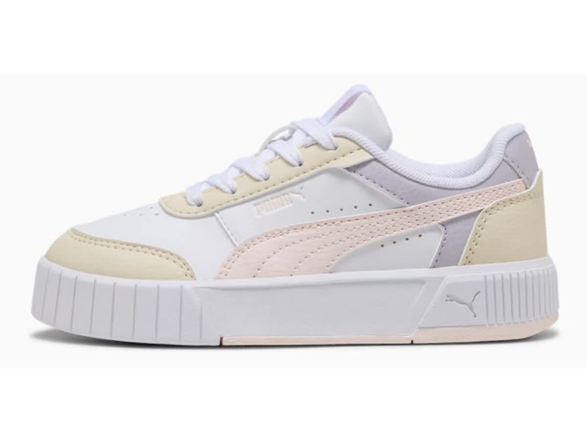 Chaussures sport ENFANT PUMA CARINA MIA PS WHITE JASMI — Chaussures sport