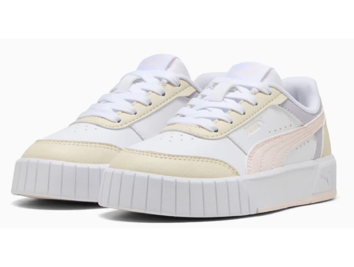 Chaussures sport ENFANT PUMA CARINA MIA PS WHITE JASMI — Chaussures sport