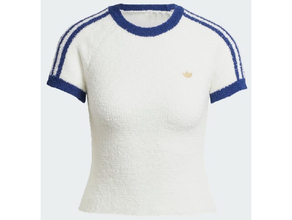 Tee-shirt FEMME ADIDAS KNIT T-SHIRT — Tee-shirt