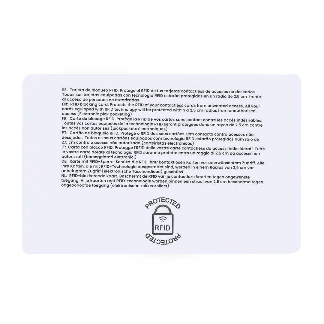 Carte de Blocage RFID Fatton