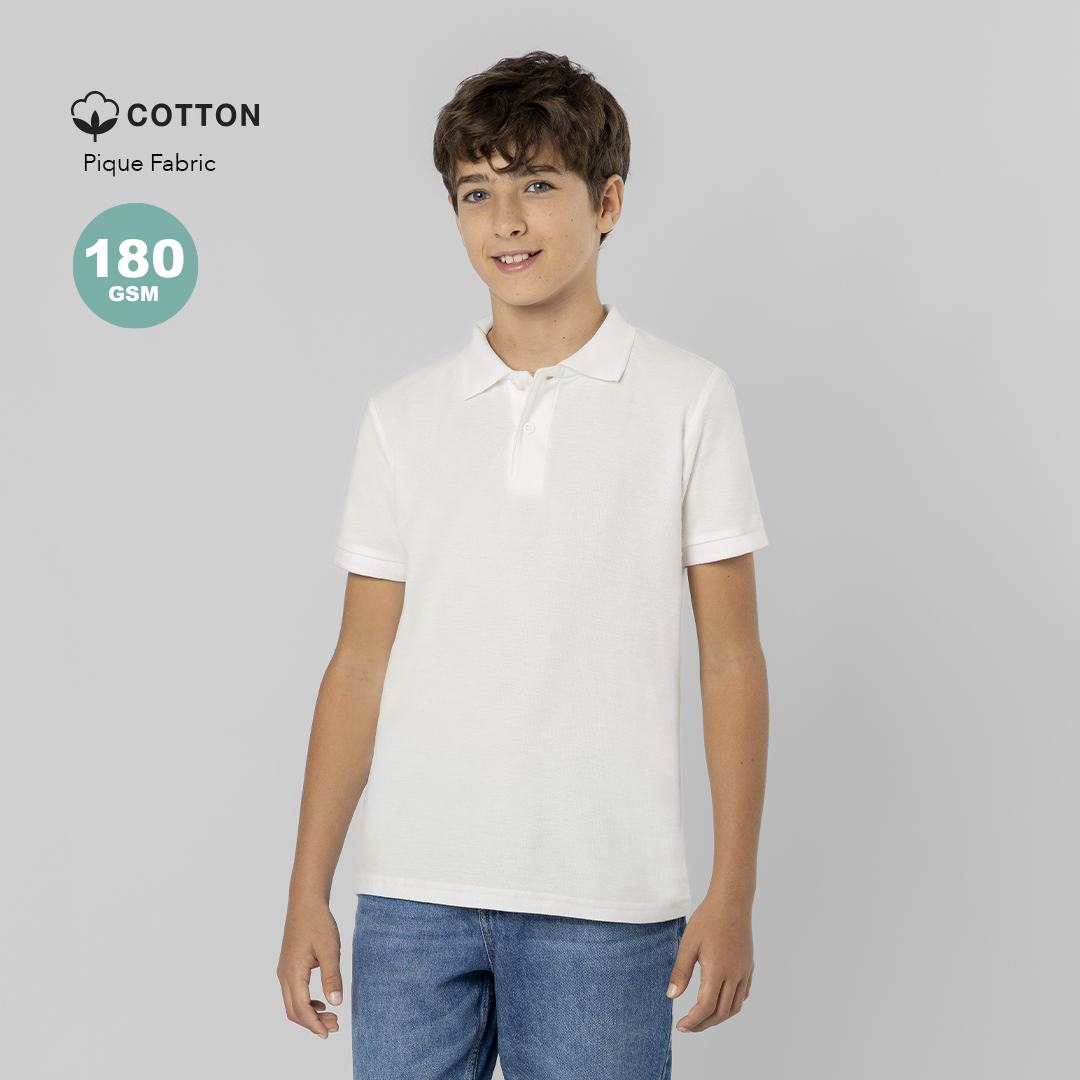 Polo Enfant Blanc Charles