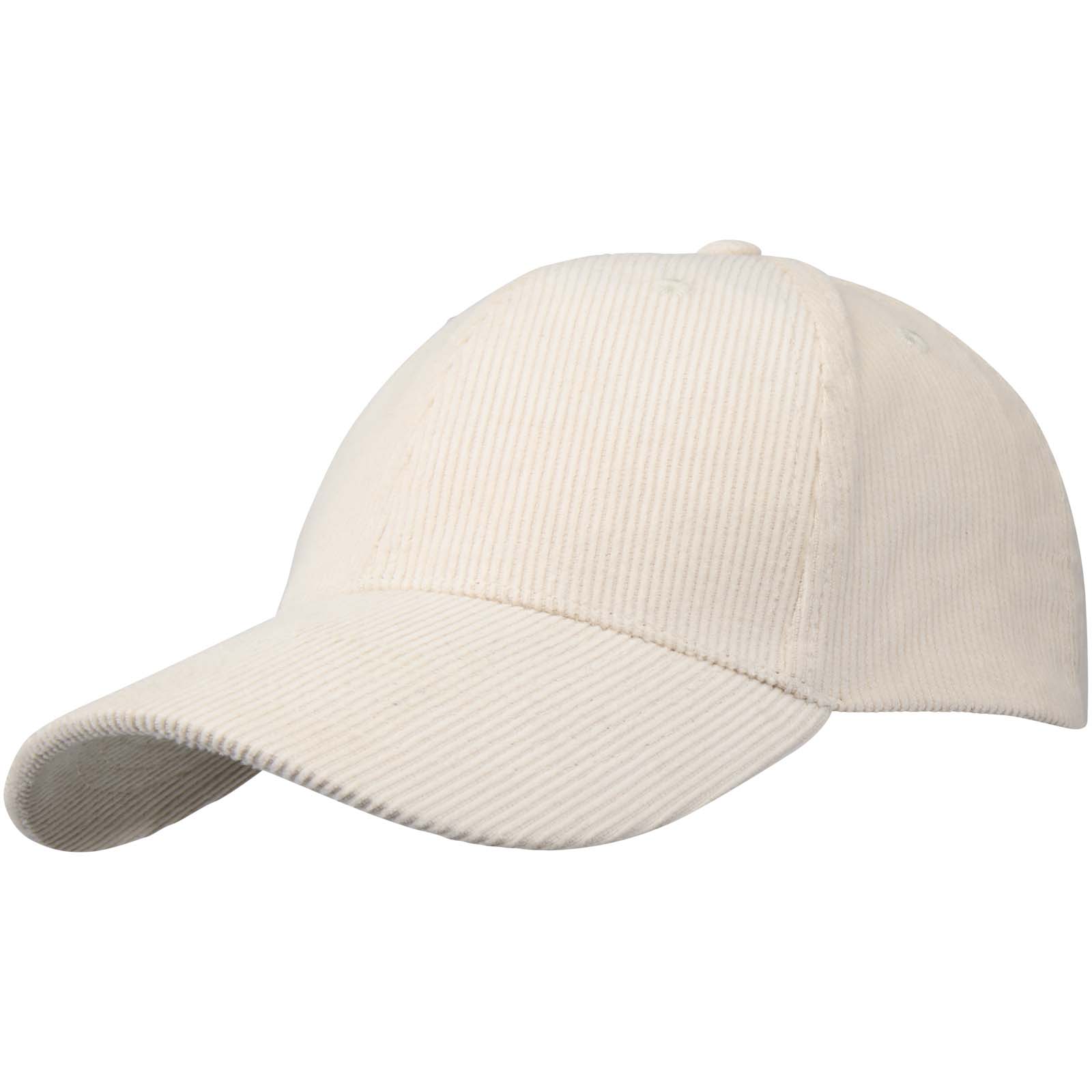 Elevate Casquette 6 panneaux de 280 g/m² Hutton en velours côtelé recyclé