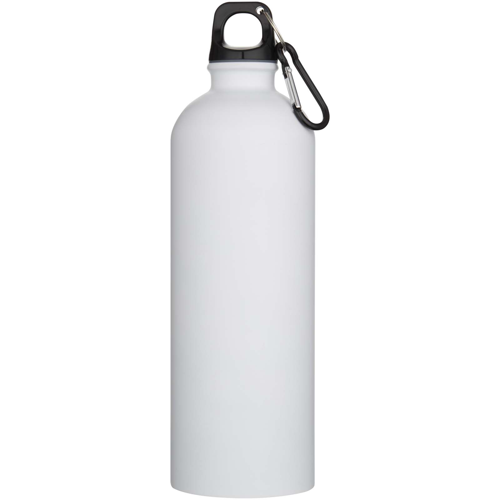 Bouteille d’eau Oregon de 750 ml en acier inoxydable à simple paroi certifiée RCS, recyclé mat avec mousqueton