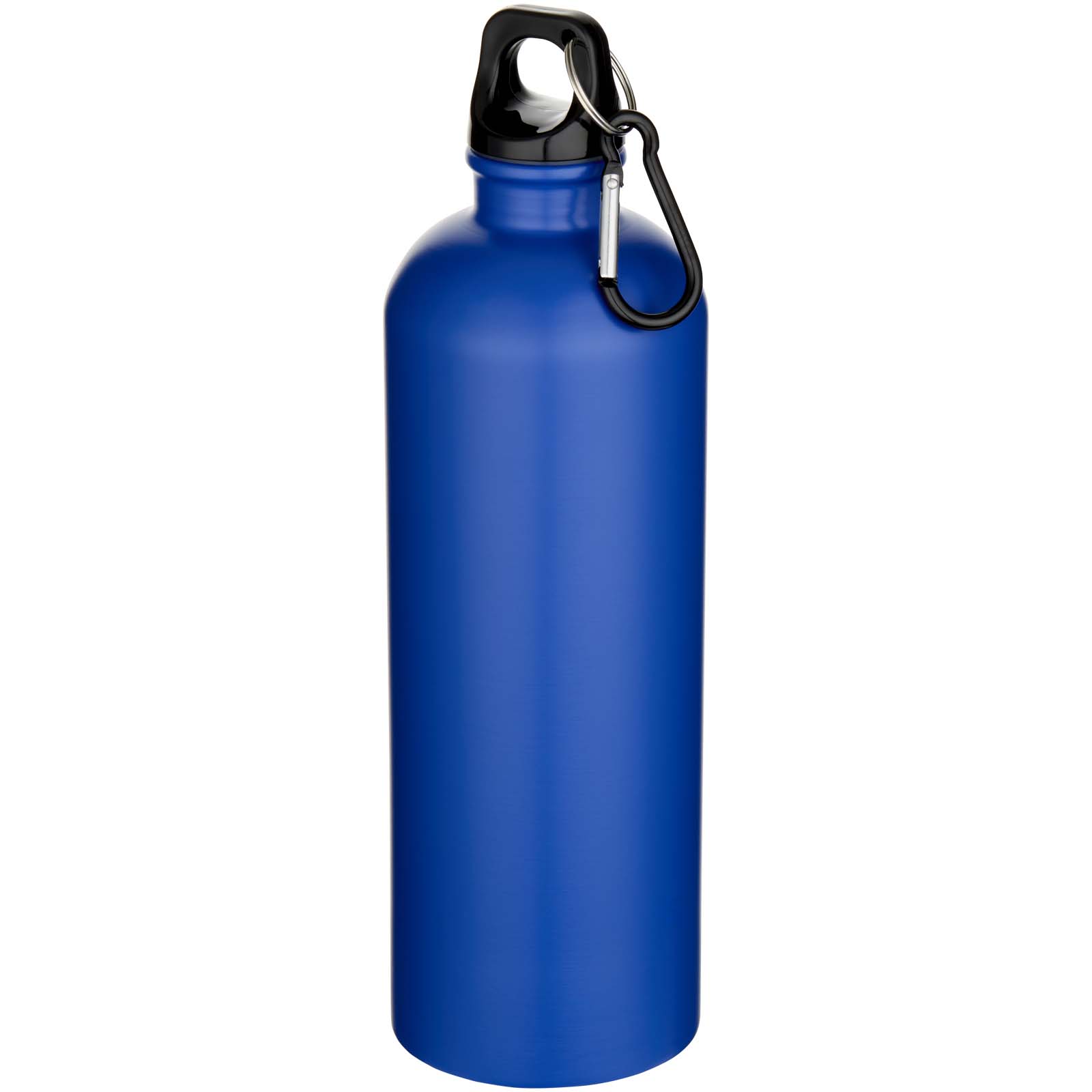 Bouteille d’eau Oregon de 750 ml en acier inoxydable à simple paroi certifiée RCS, recyclé mat avec mousqueton