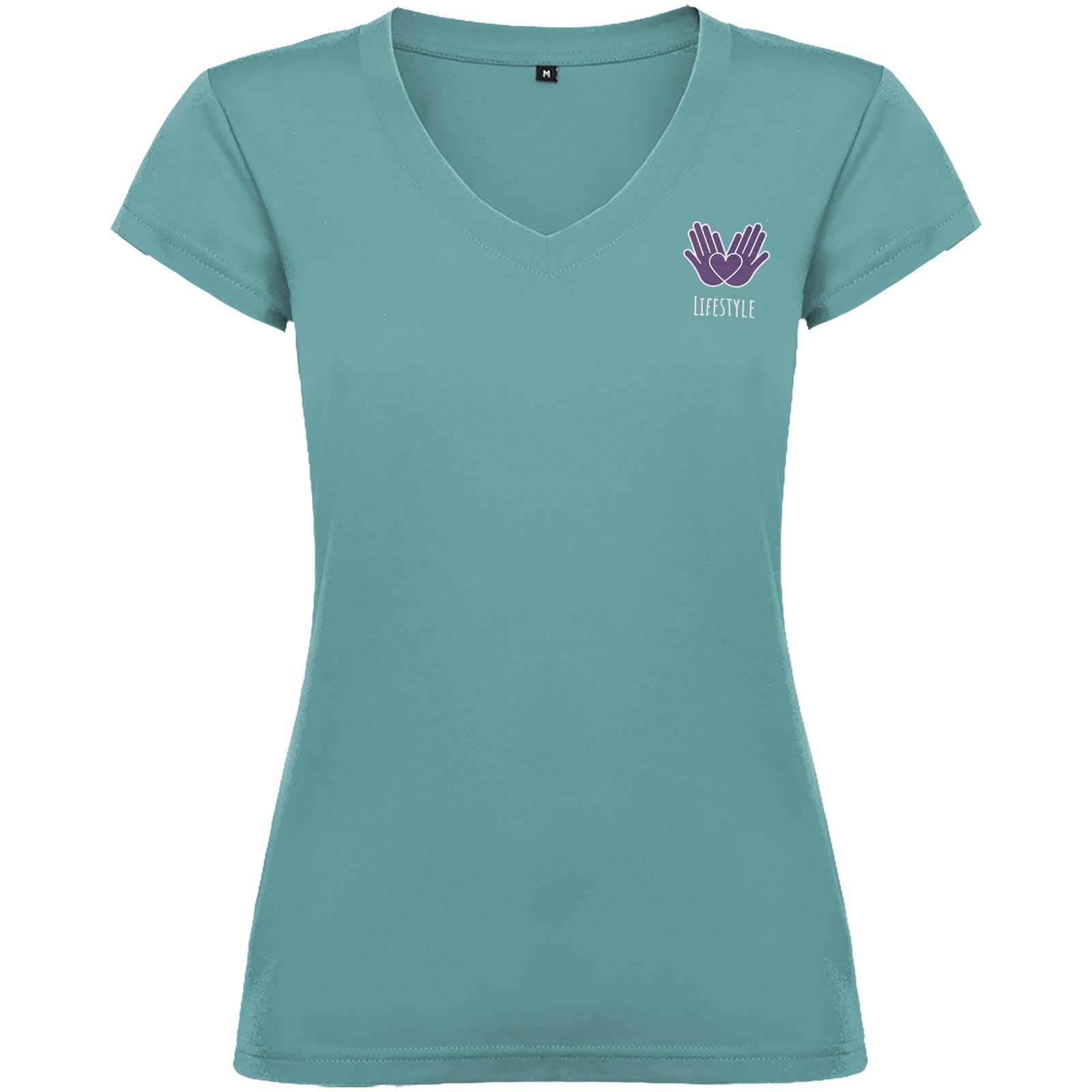 Roly T-shirt de 155 g/m² Victoria à col en V et manches courtes pour femme