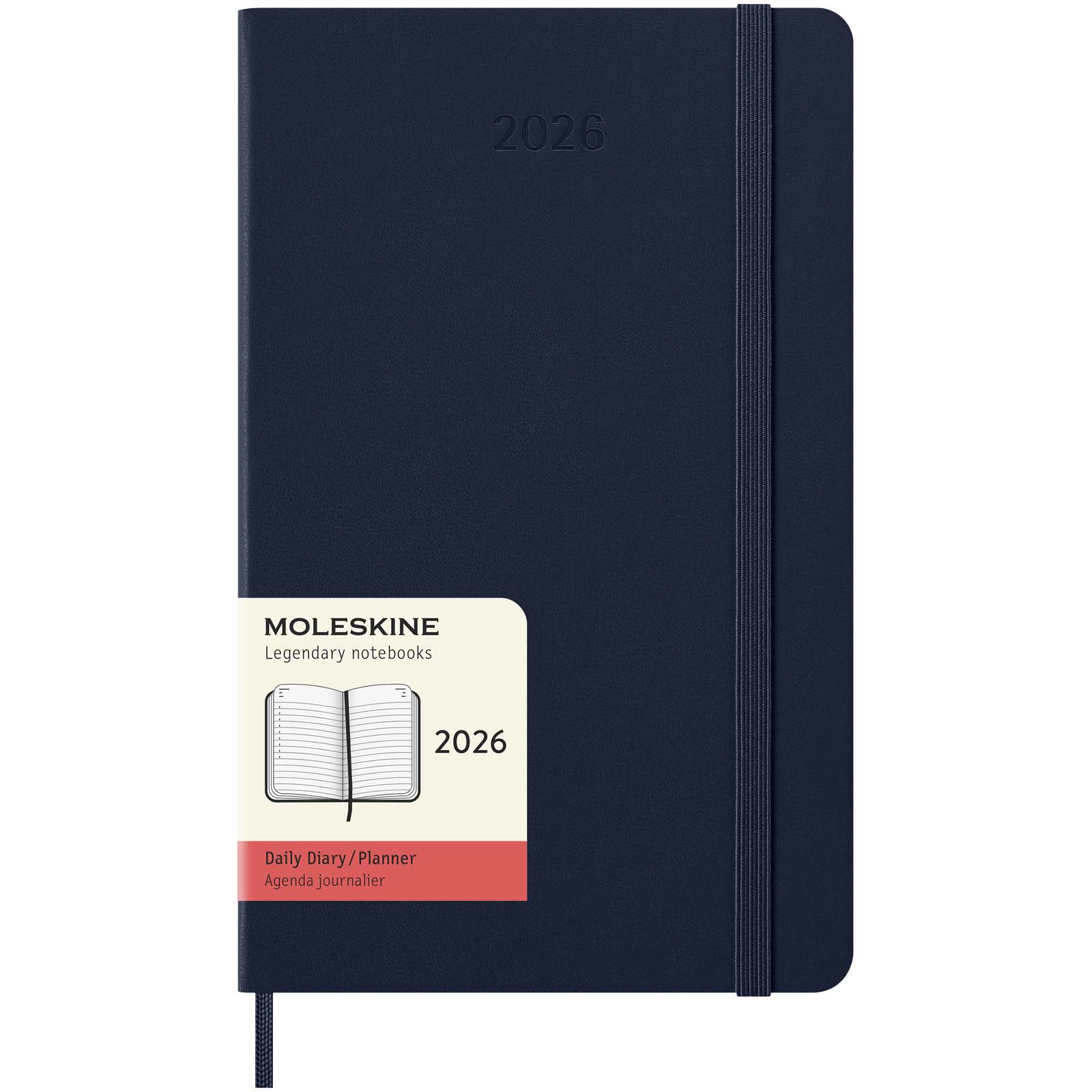 Agenda L quotidien 12 mois Moleskine à couverture rigide