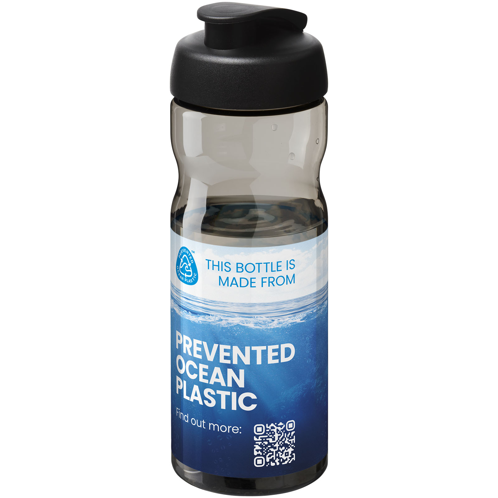 Bouteille de sport H2O Active® Eco POP Base 650ml avec couvercle à bascule