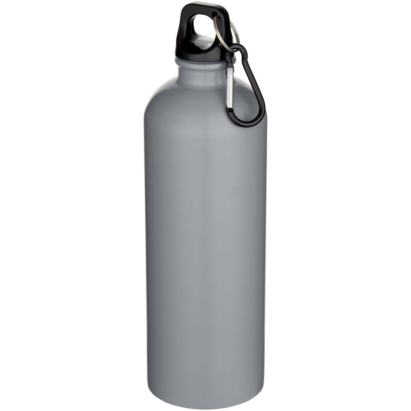 Bouteille d’eau Oregon de 750 ml en acier inoxydable à simple paroi certifiée RCS, recyclé mat avec mousqueton