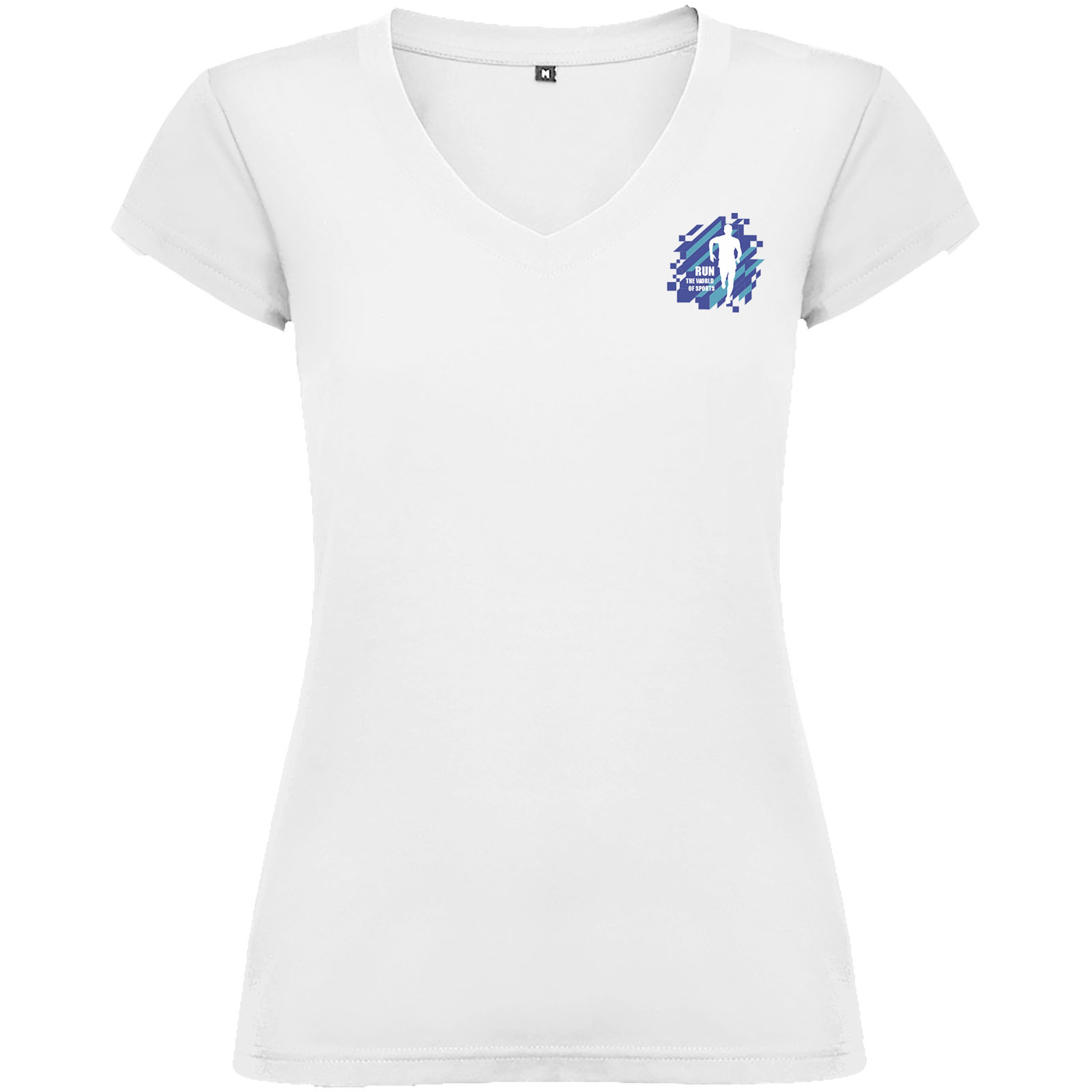 Roly T-shirt de 155 g/m² Victoria à col en V et manches courtes pour femme