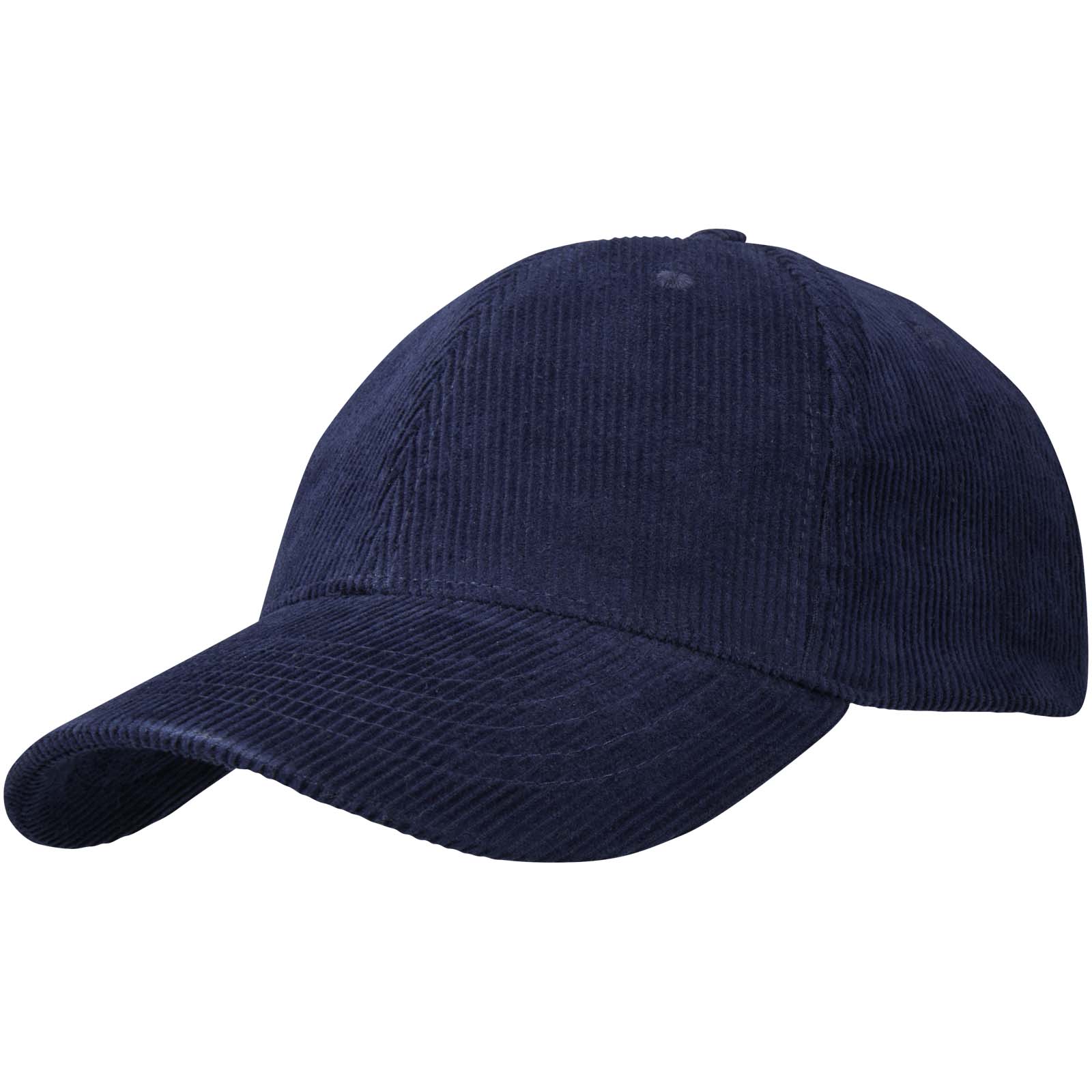 Elevate Casquette 6 panneaux de 280 g/m² Hutton en velours côtelé recyclé
