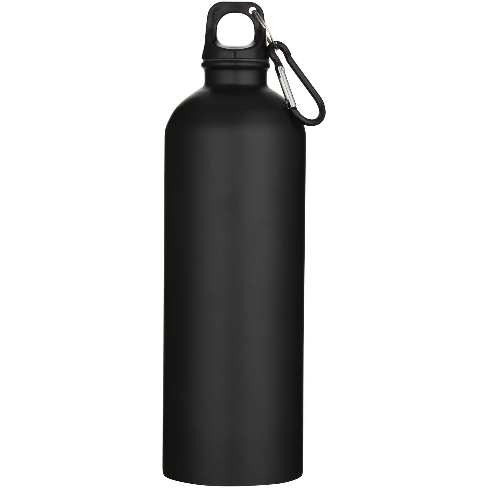 Bouteille d’eau Oregon de 750 ml en acier inoxydable à simple paroi certifiée RCS, recyclé mat avec mousqueton