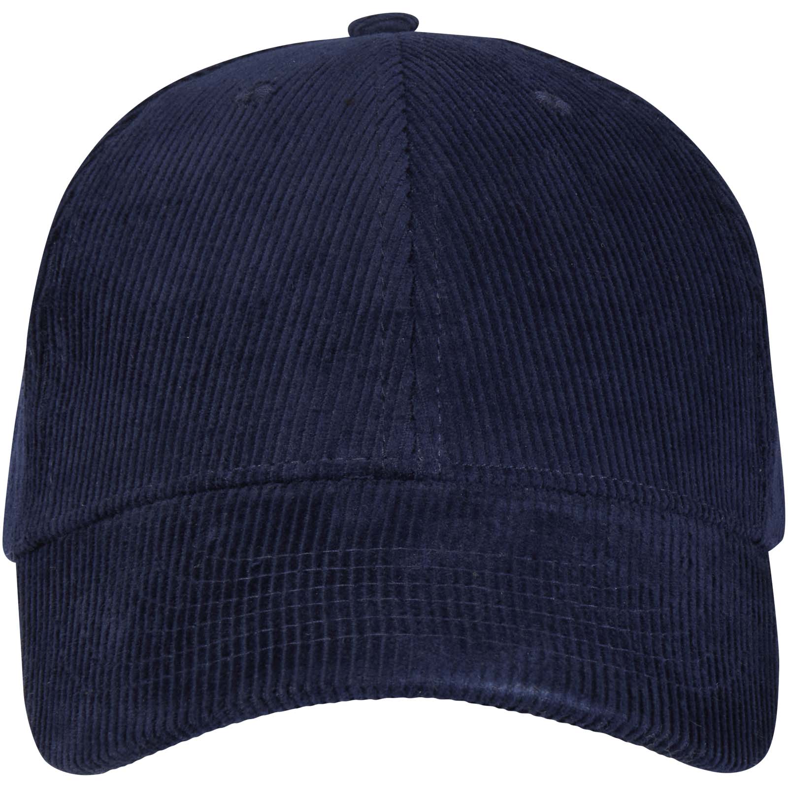 Elevate Casquette 6 panneaux de 280 g/m² Hutton en velours côtelé recyclé