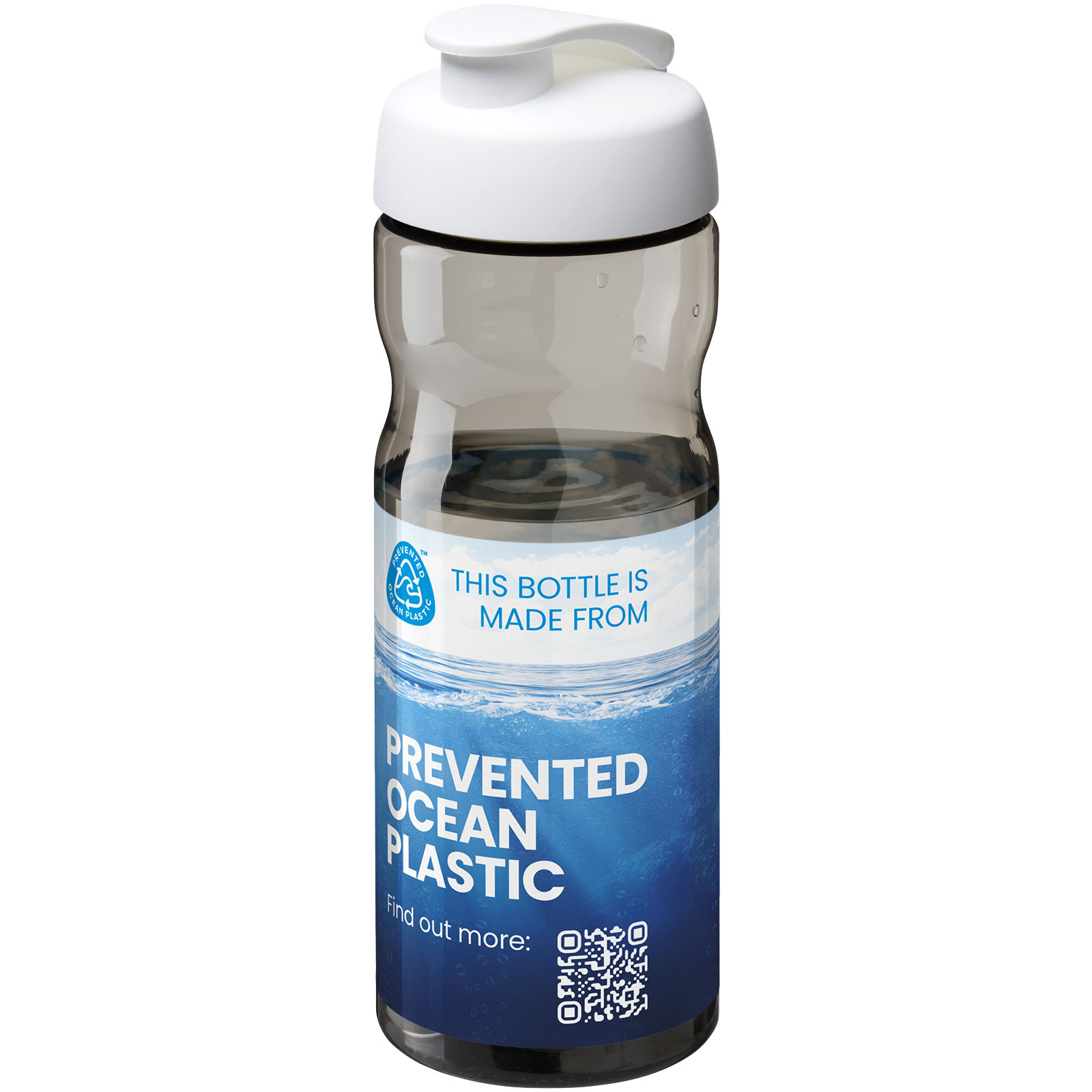 Bouteille de sport H2O Active® Eco POP Base 650ml avec couvercle à bascule