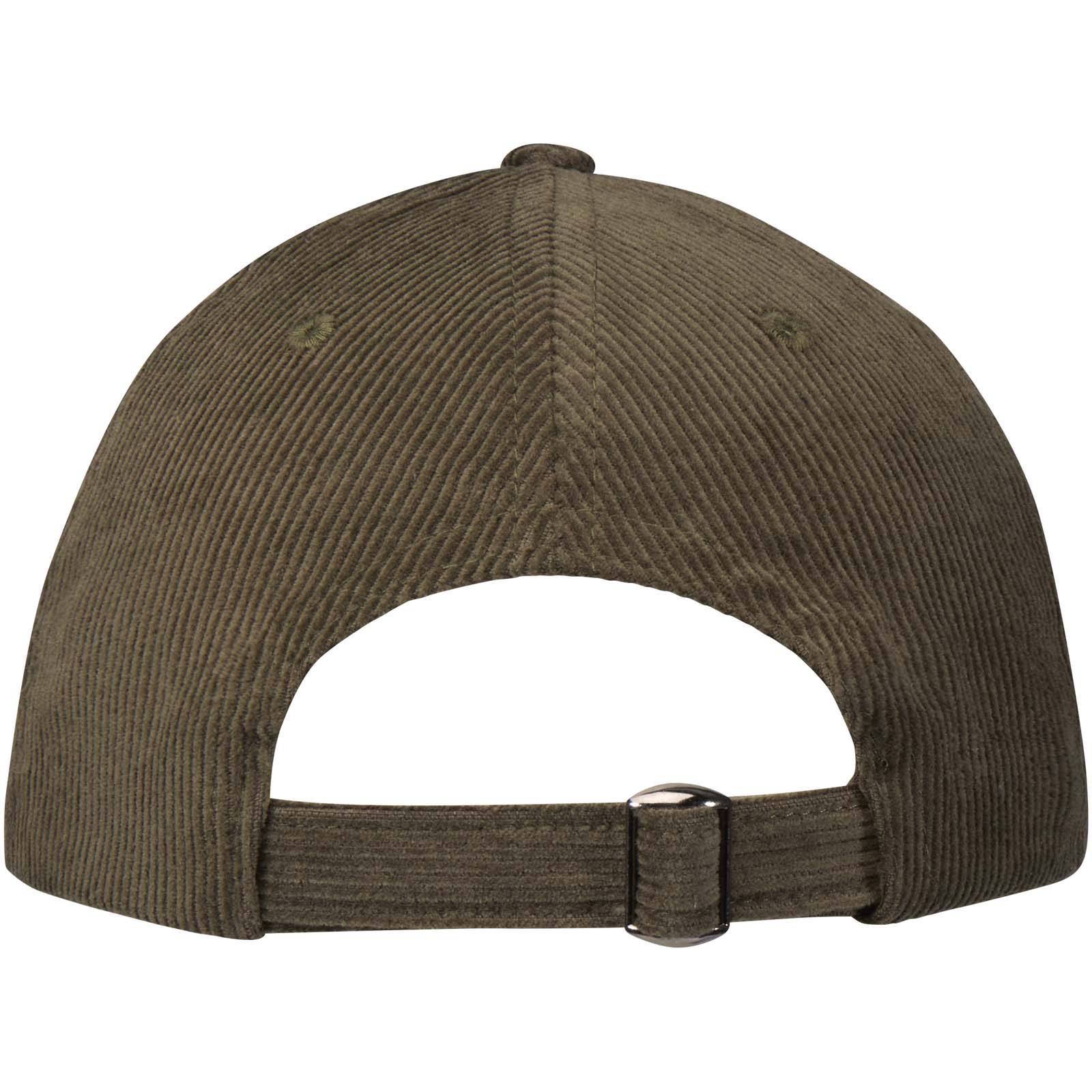 Elevate Casquette 6 panneaux de 280 g/m² Hutton en velours côtelé recyclé