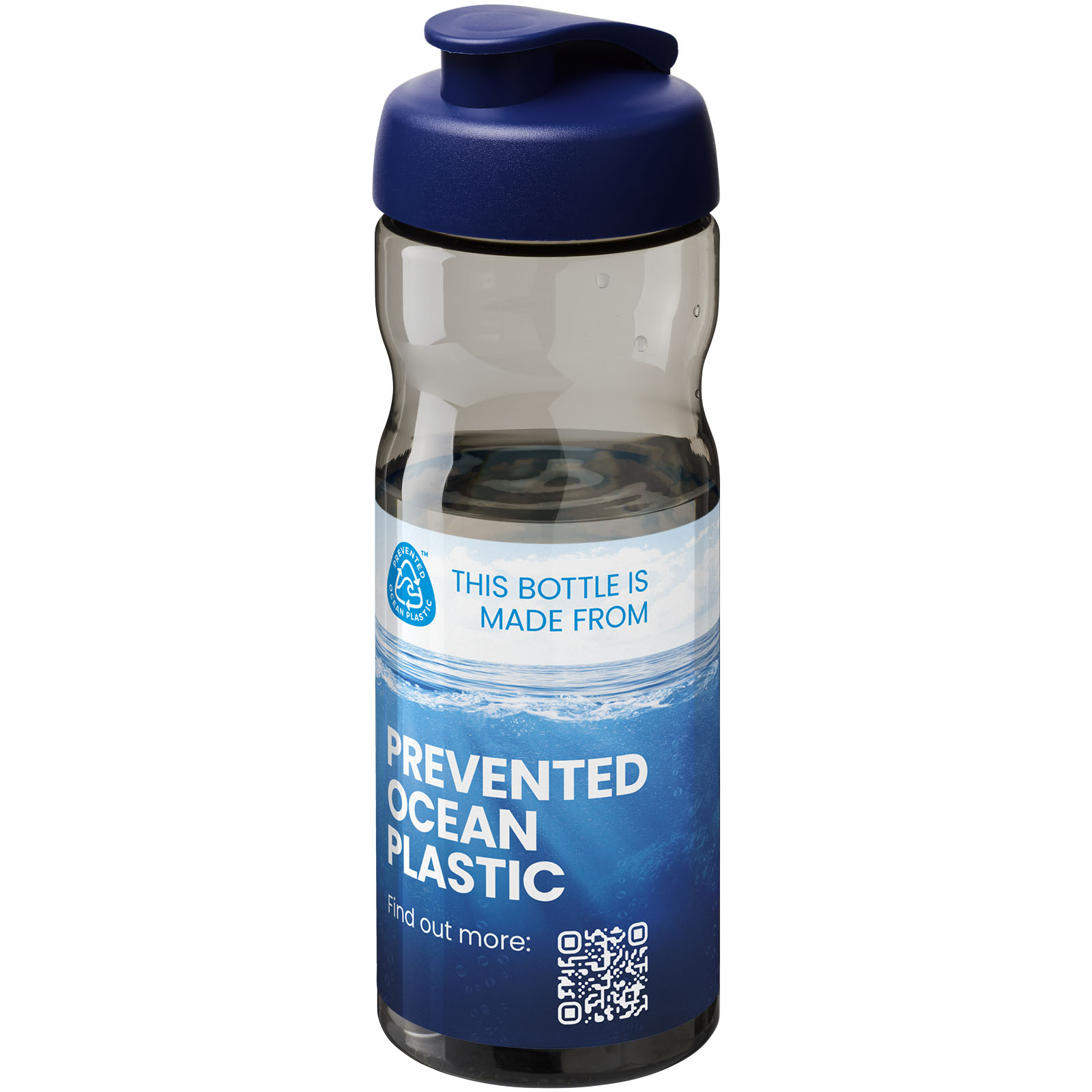 Bouteille de sport H2O Active® Eco POP Base 650ml avec couvercle à bascule