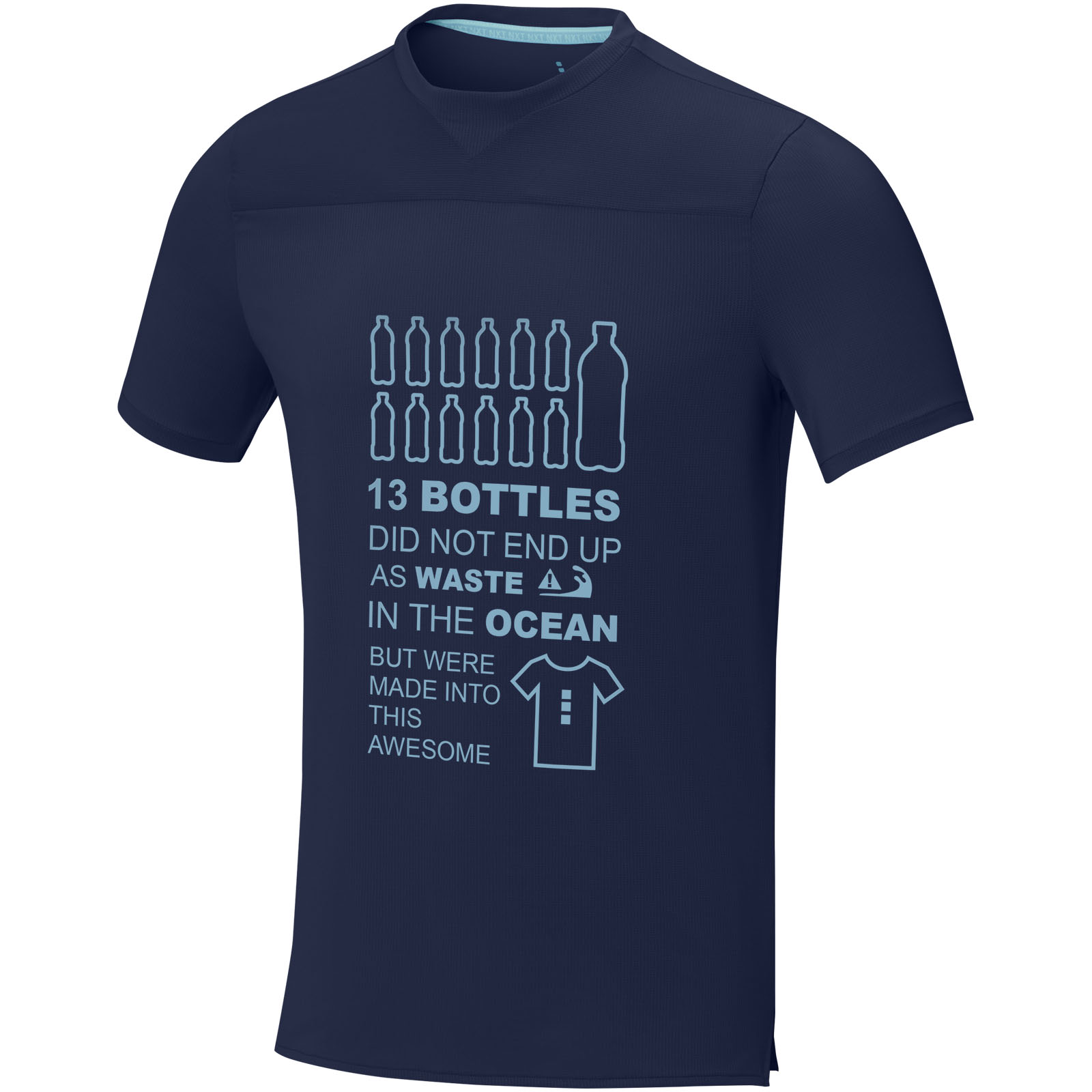Elevate T-shirt Borax à manches courtes et en cool fit recyclé GRS de 160 g/m² pour homme