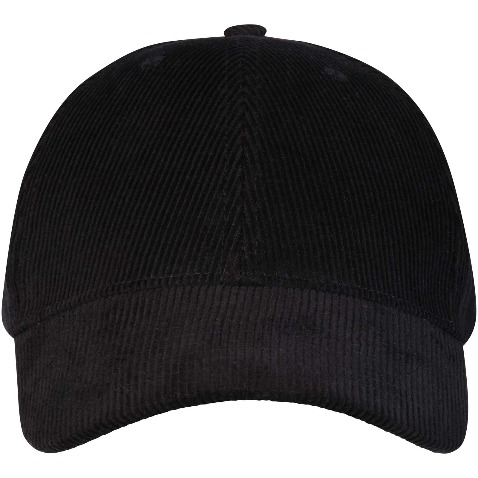 Elevate Casquette 6 panneaux de 280 g/m² Hutton en velours côtelé recyclé