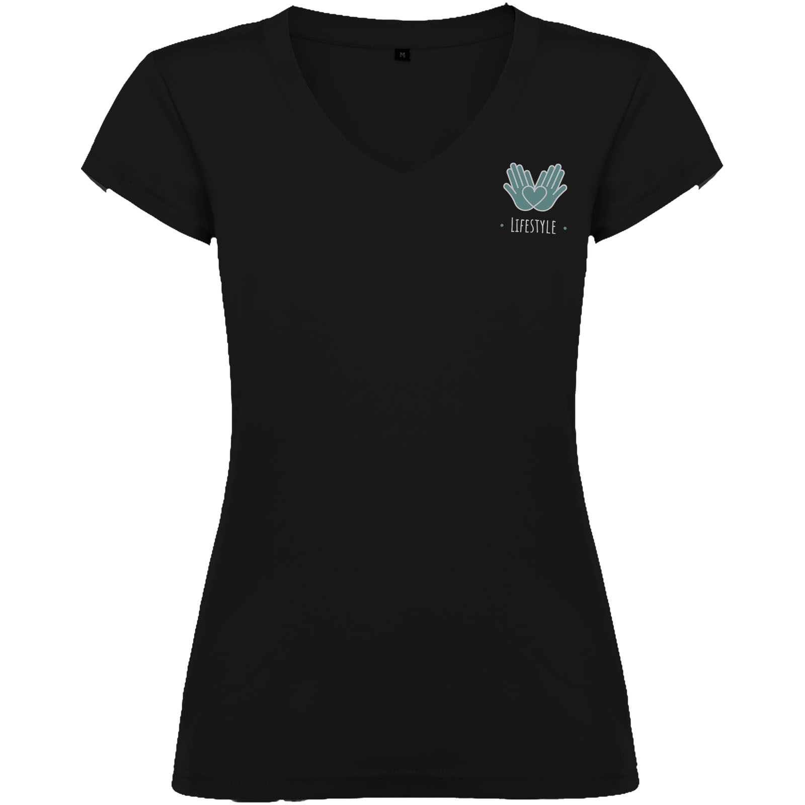 Roly T-shirt de 155 g/m² Victoria à col en V et manches courtes pour femme