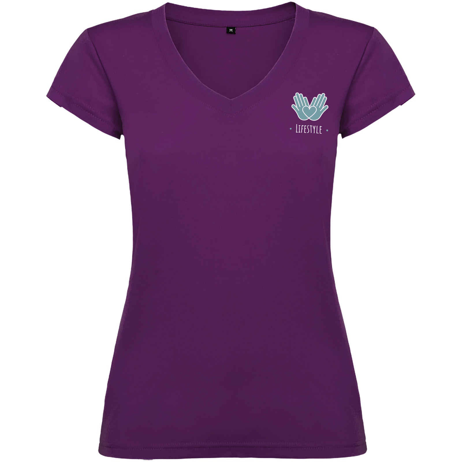 Roly T-shirt de 155 g/m² Victoria à col en V et manches courtes pour femme