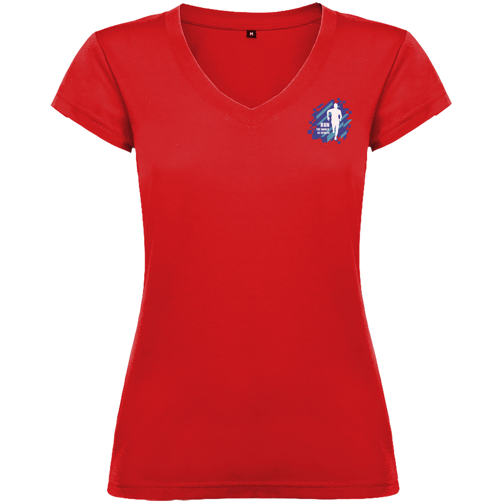 Roly T-shirt de 155 g/m² Victoria à col en V et manches courtes pour femme