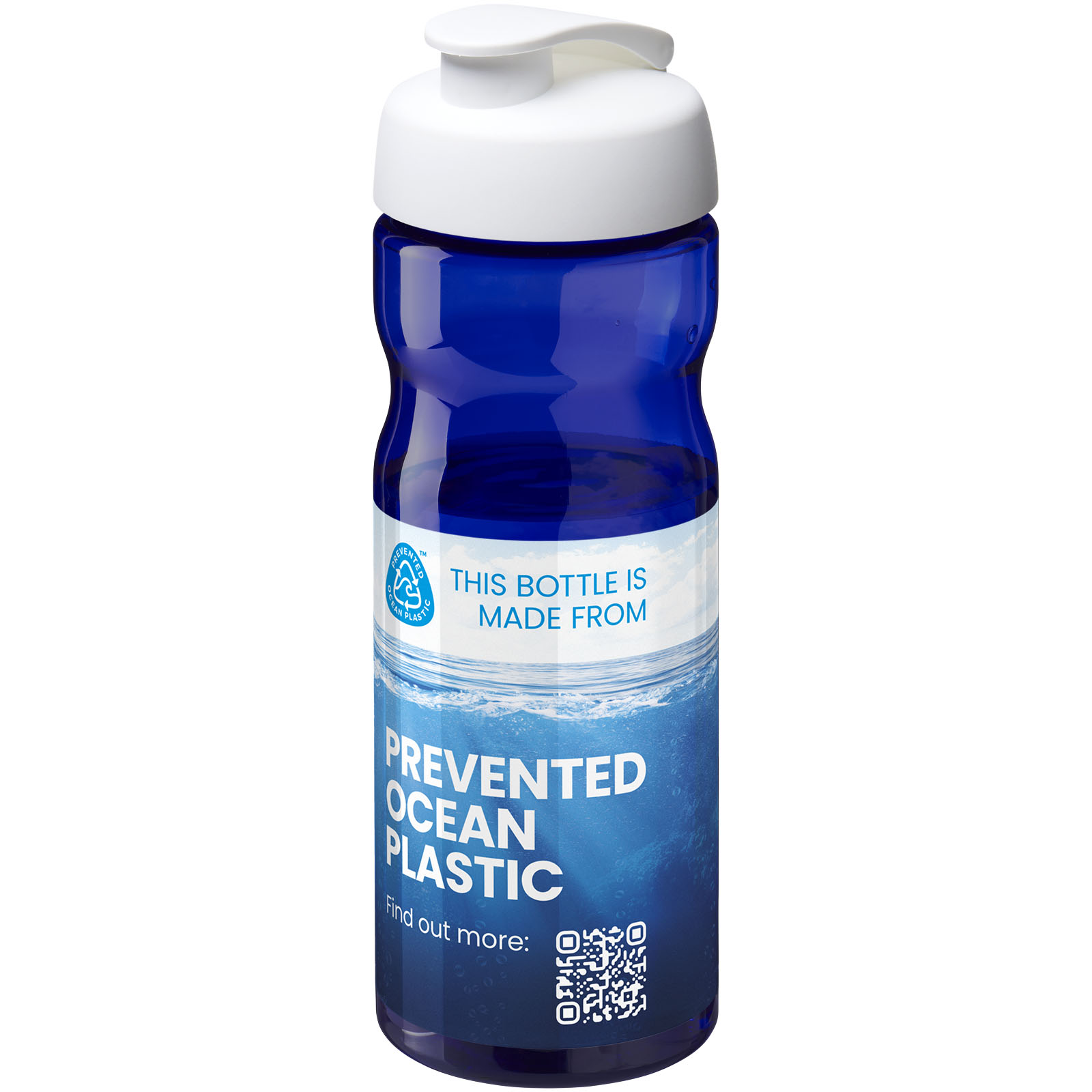 Bouteille de sport H2O Active® Eco POP Base 650ml avec couvercle à bascule