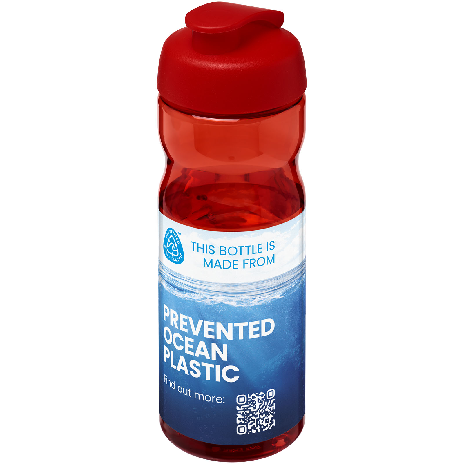 Bouteille de sport H2O Active® Eco POP Base 650ml avec couvercle à bascule