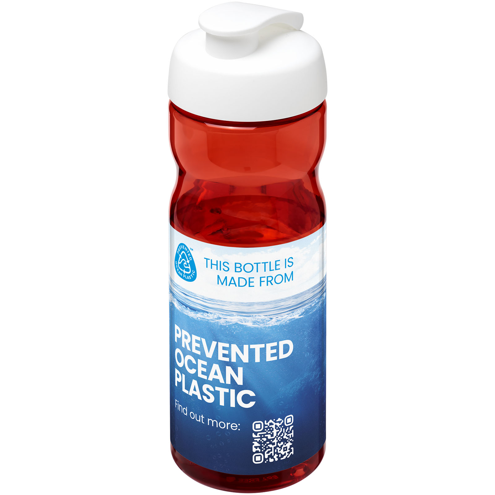 Bouteille de sport H2O Active® Eco POP Base 650ml avec couvercle à bascule