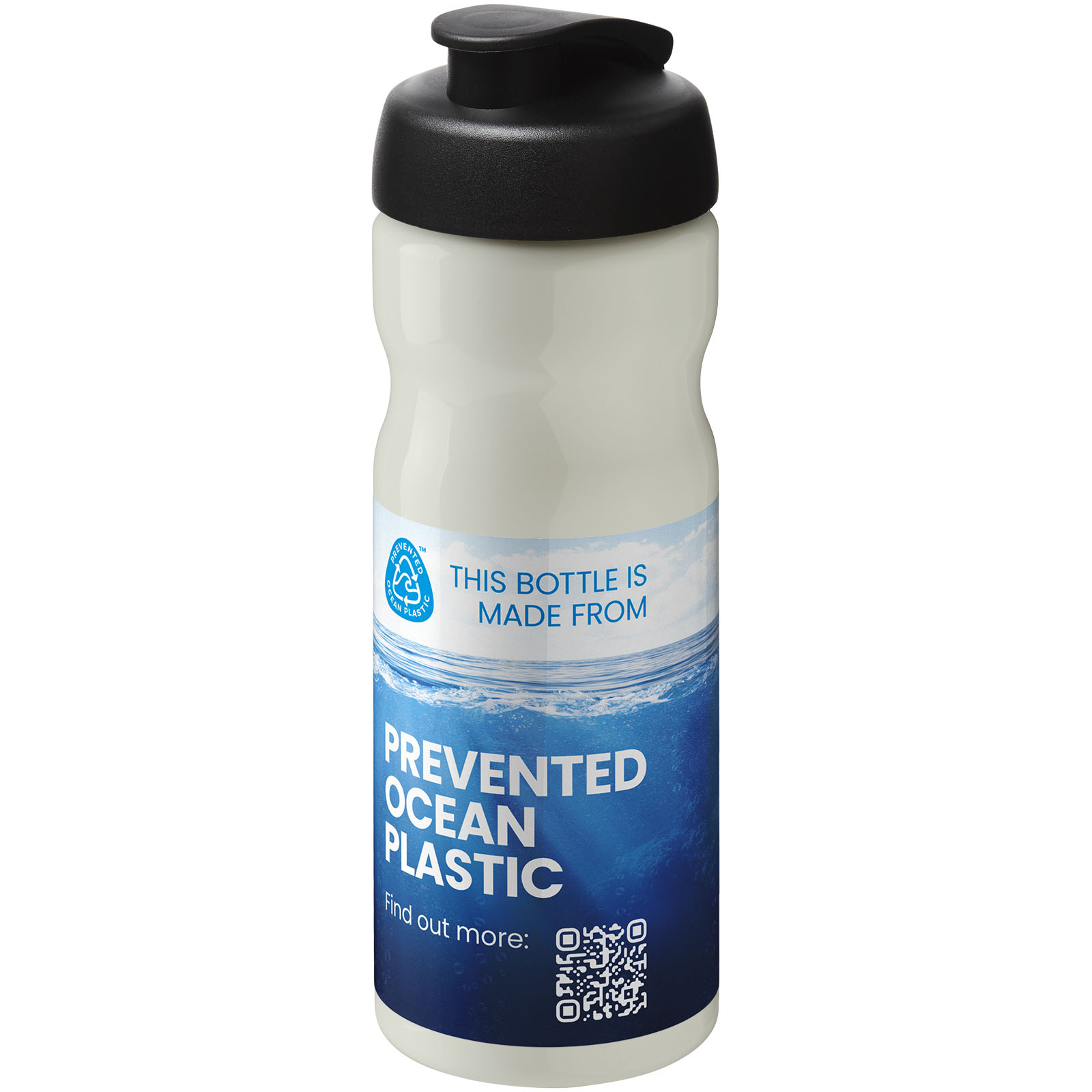 Bouteille de sport H2O Active® Eco POP Base 650ml avec couvercle à bascule