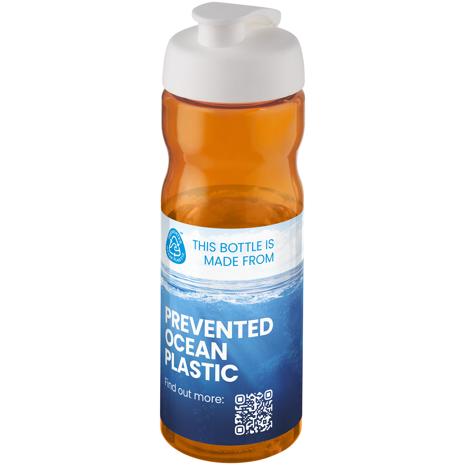 Bouteille de sport H2O Active® Eco POP Base 650ml avec couvercle à bascule