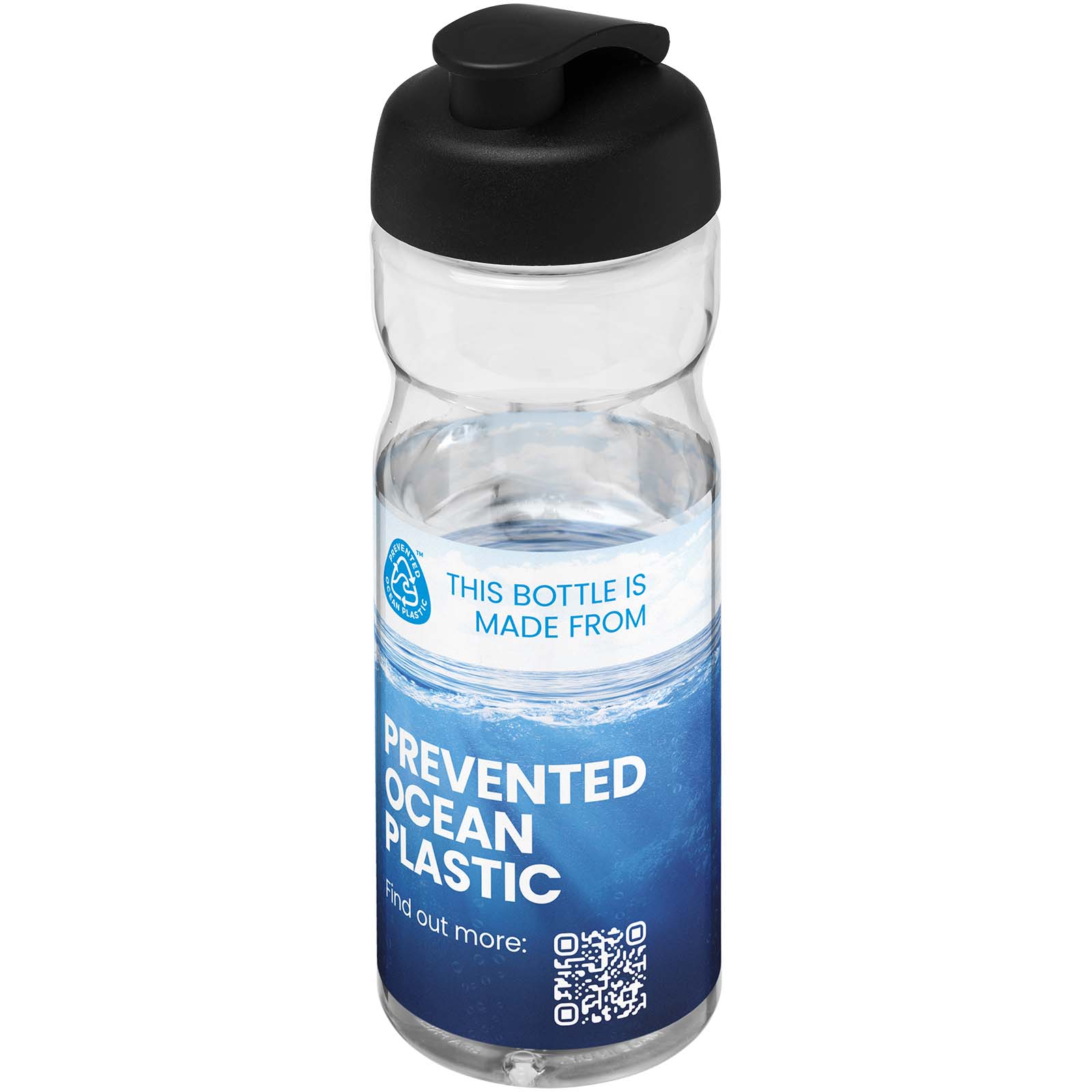 Bouteille de sport H2O Active® Eco POP Base 650ml avec couvercle à bascule
