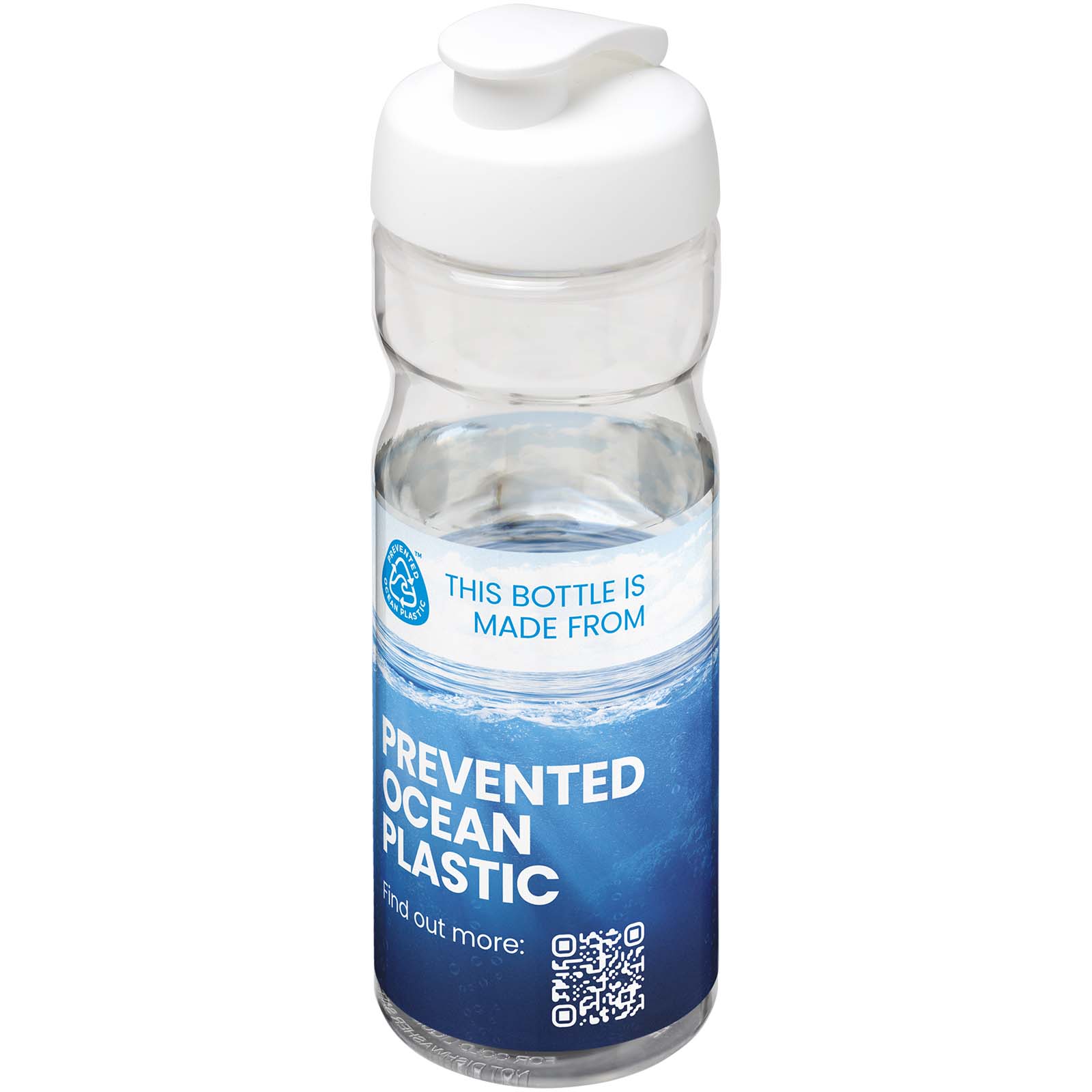 Bouteille de sport H2O Active® Eco POP Base 650ml avec couvercle à bascule