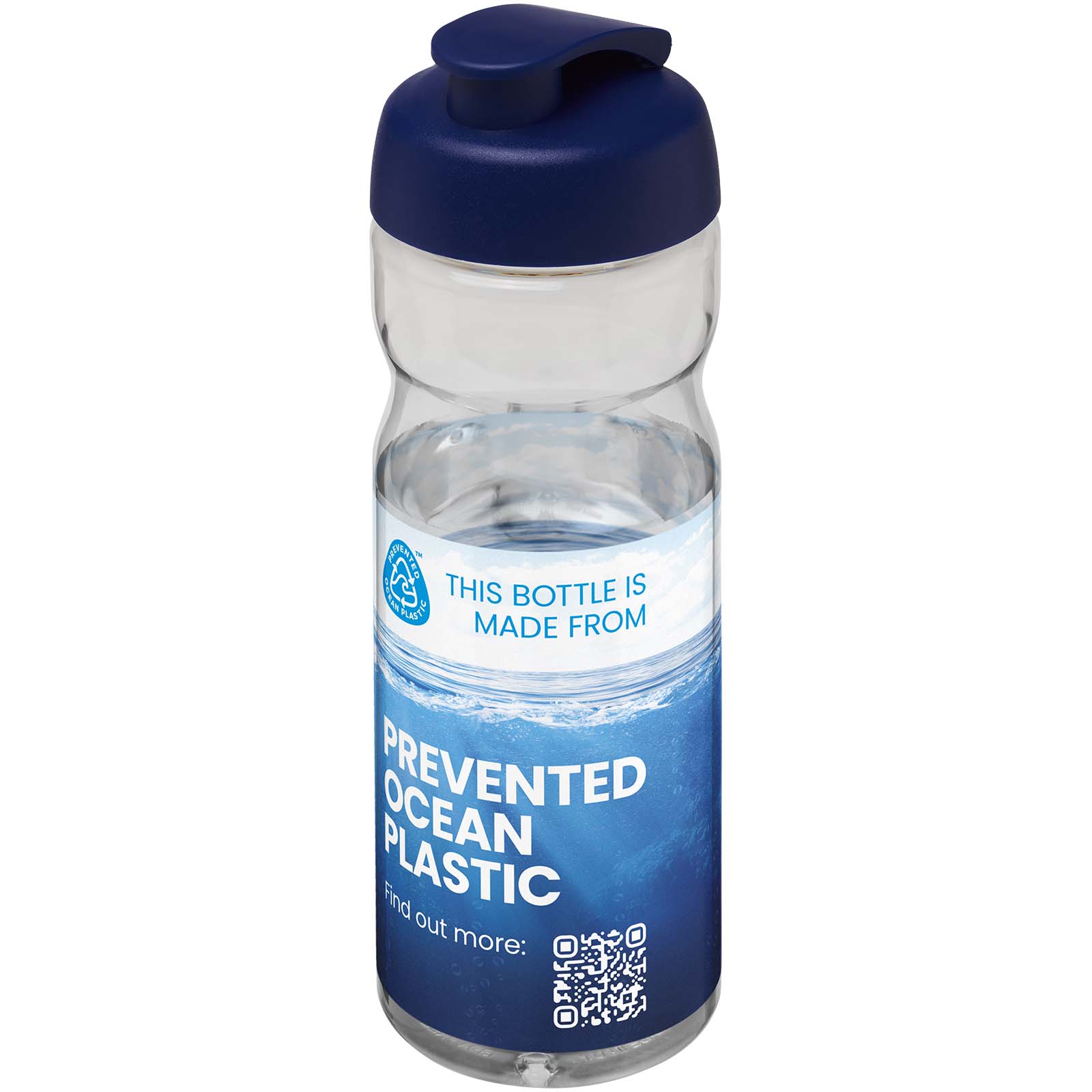 Bouteille de sport H2O Active® Eco POP Base 650ml avec couvercle à bascule