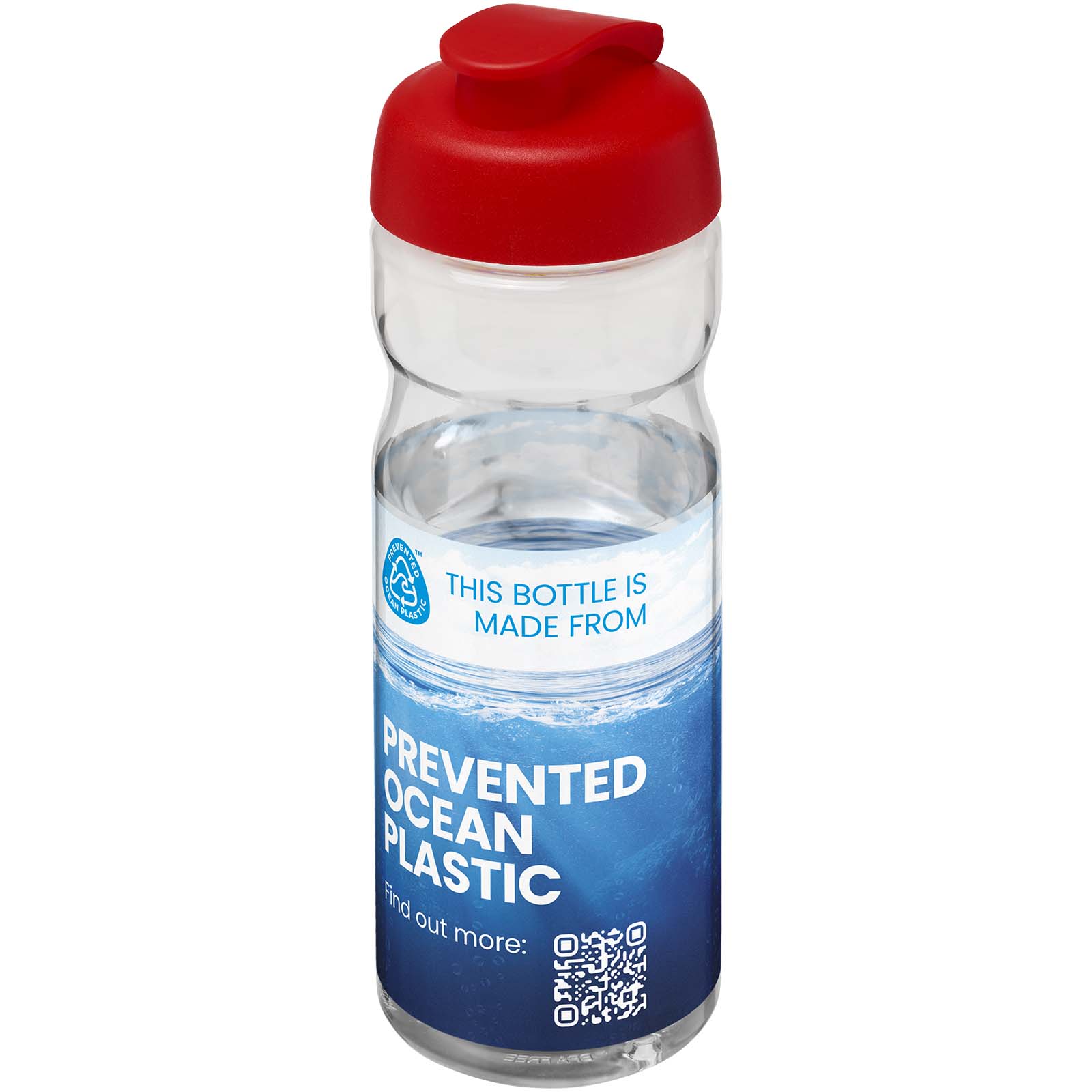 Bouteille de sport H2O Active® Eco POP Base 650ml avec couvercle à bascule