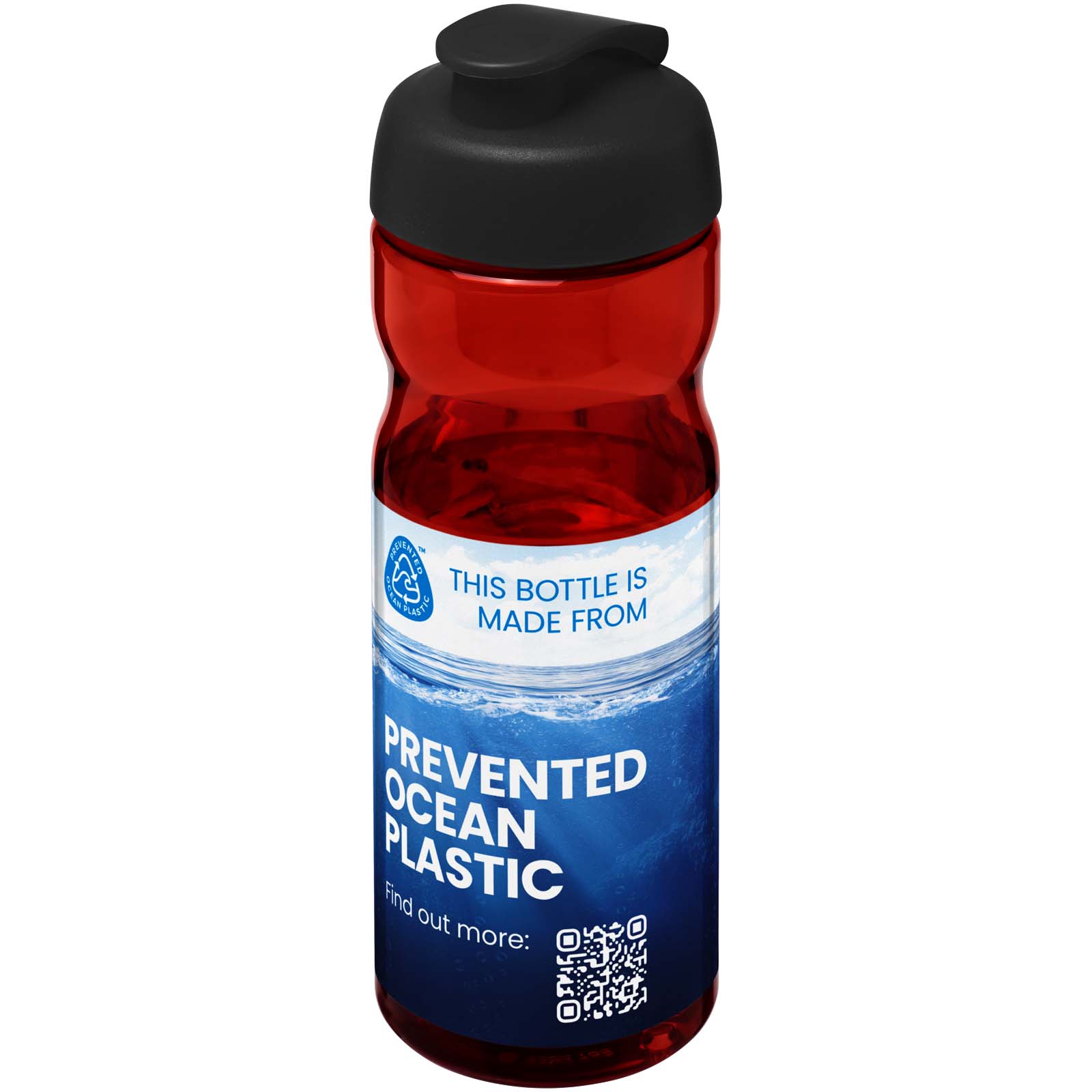 Bouteille de sport H2O Active® Eco POP Base 650ml avec couvercle à bascule