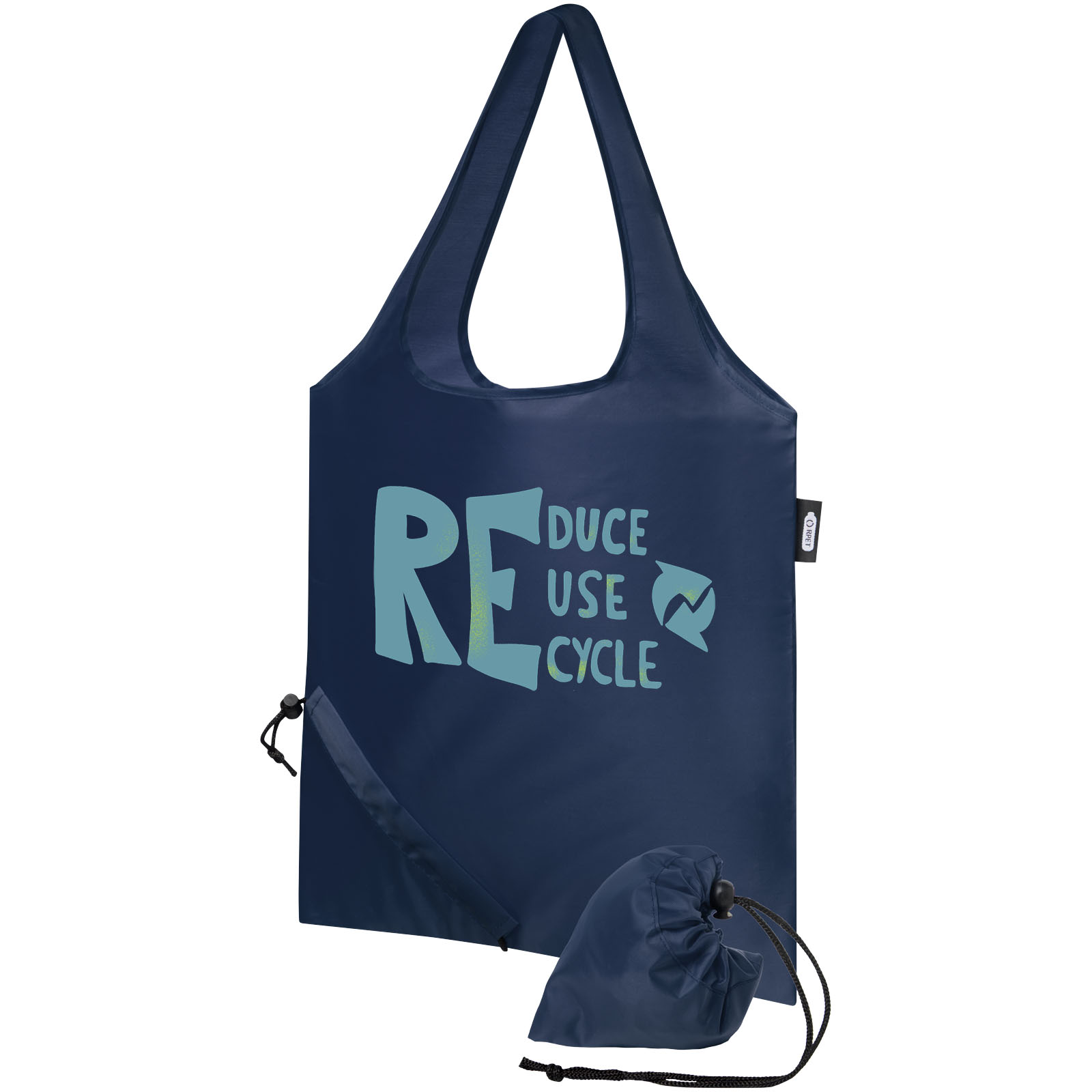 Sac shopping pliable Sabia en PET recyclé 7L