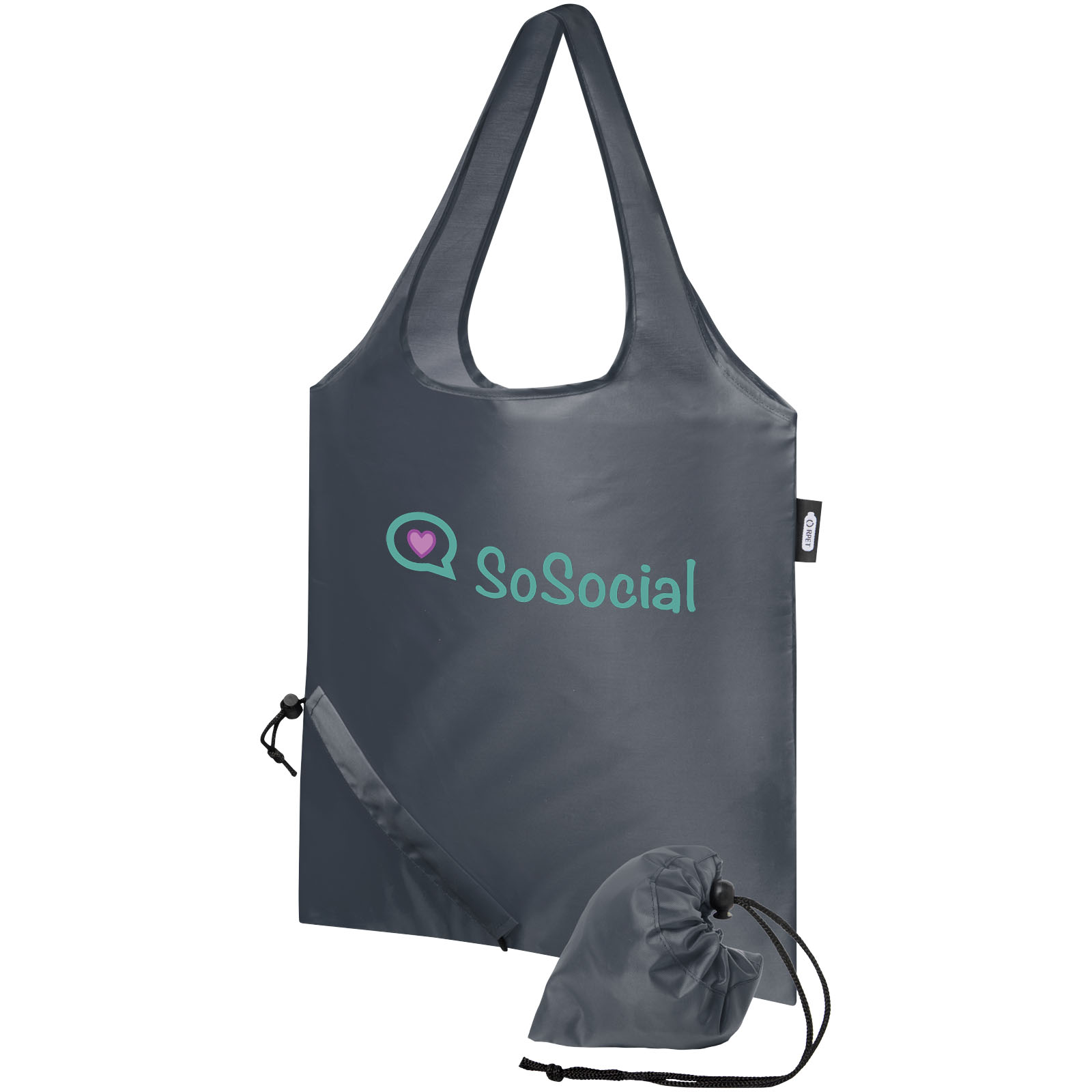 Sac shopping pliable Sabia en PET recyclé 7L