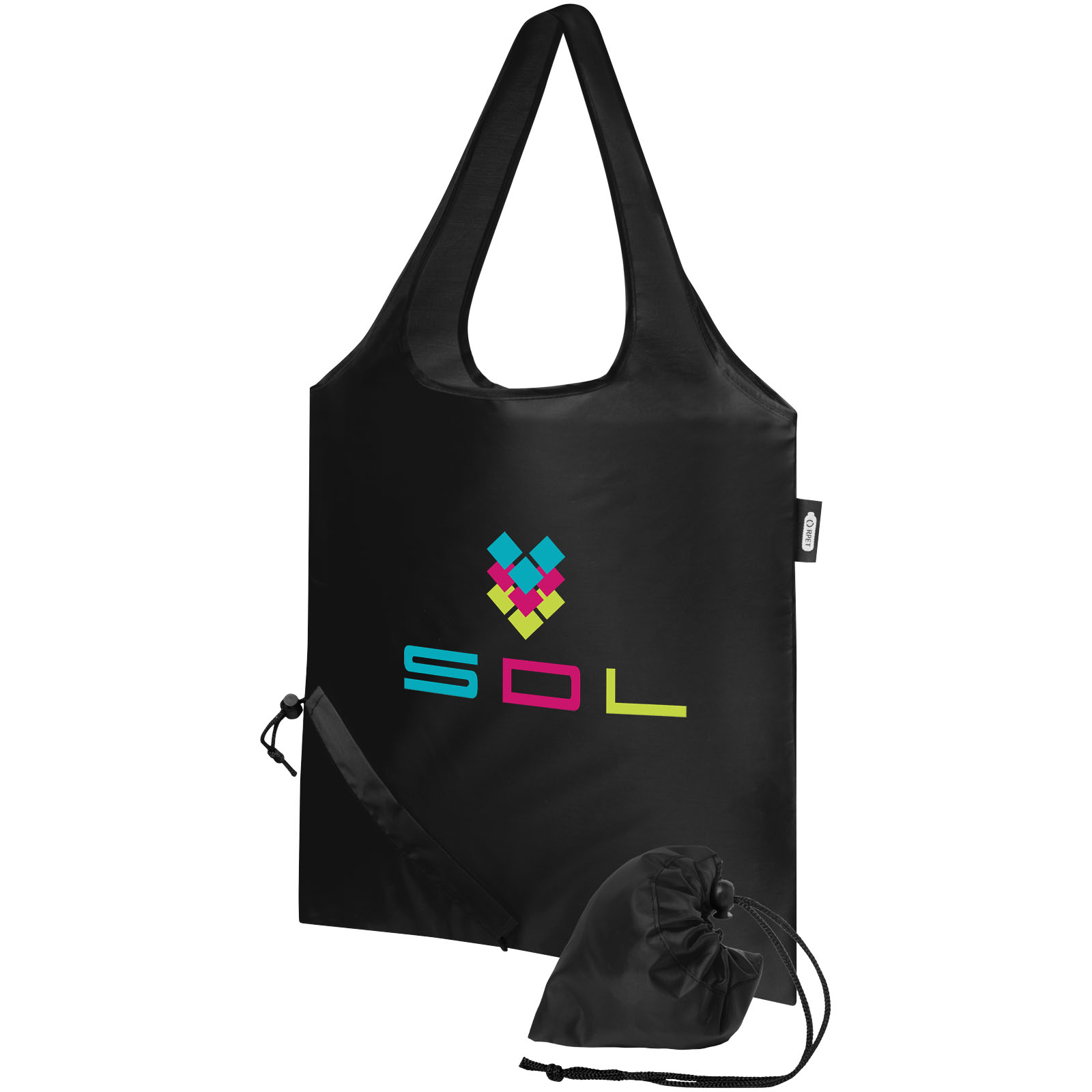 Sac shopping pliable Sabia en PET recyclé 7L