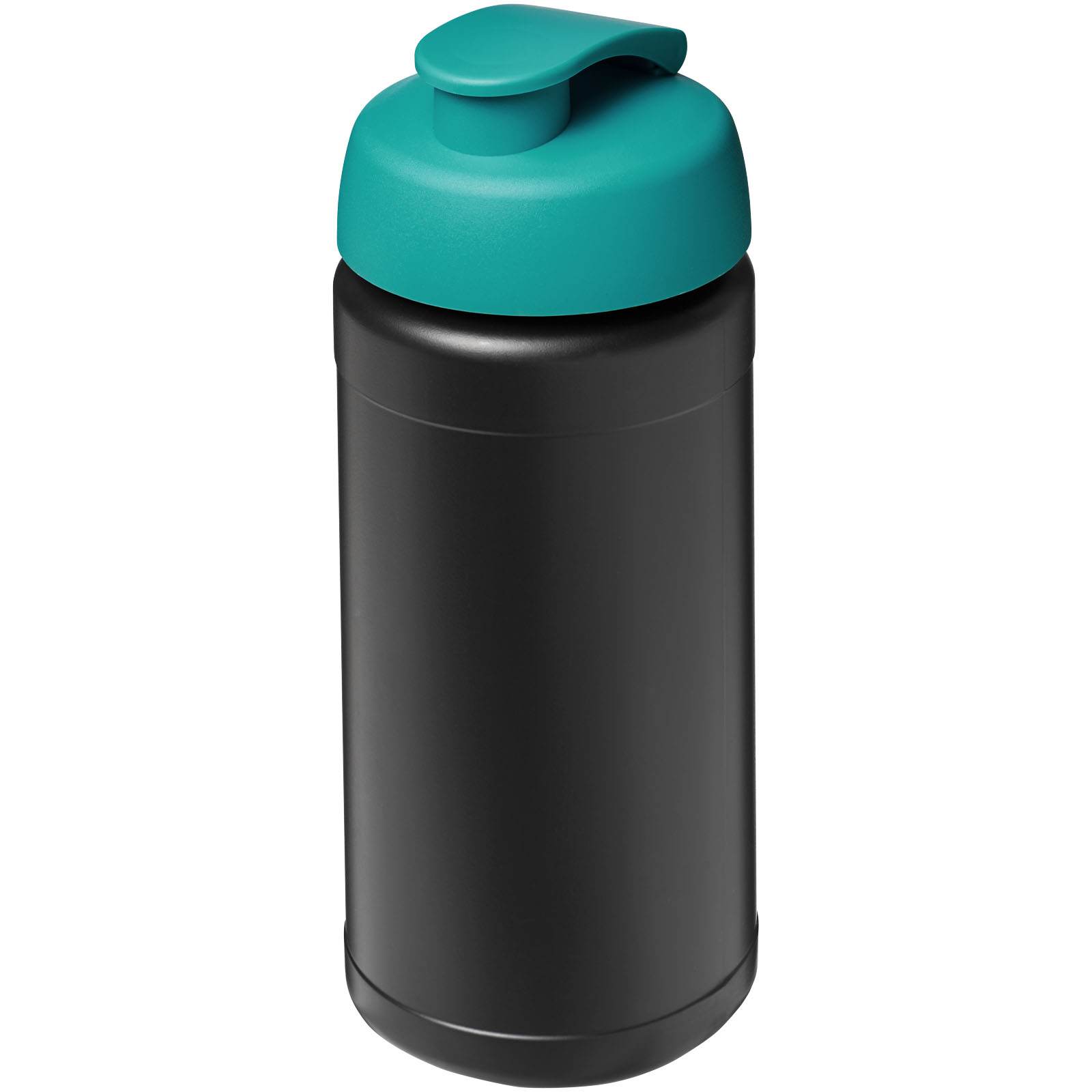 Bouteille de sport Baseline de 500 ml recyclée avec couvercle rabattable