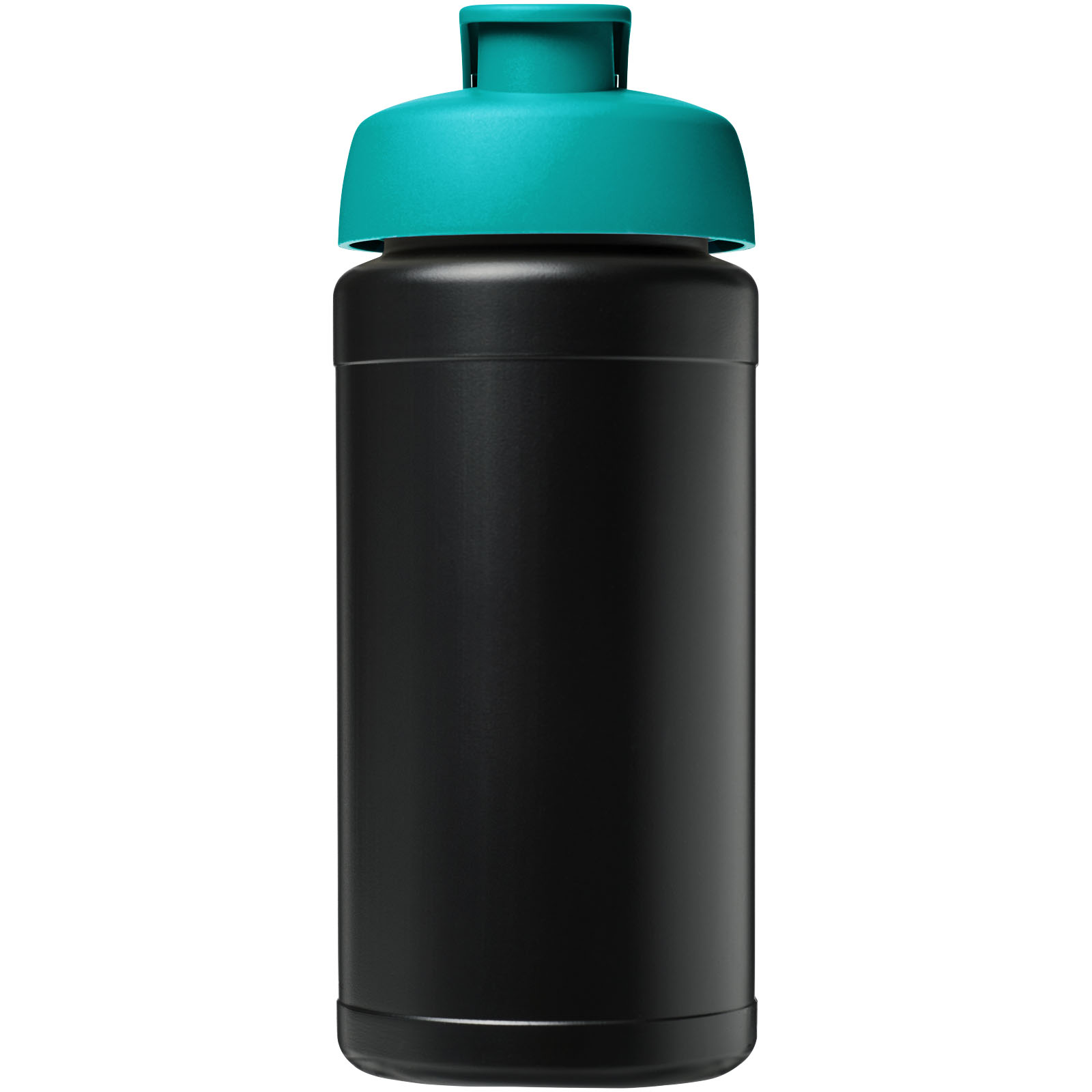 Bouteille de sport Baseline de 500 ml recyclée avec couvercle rabattable