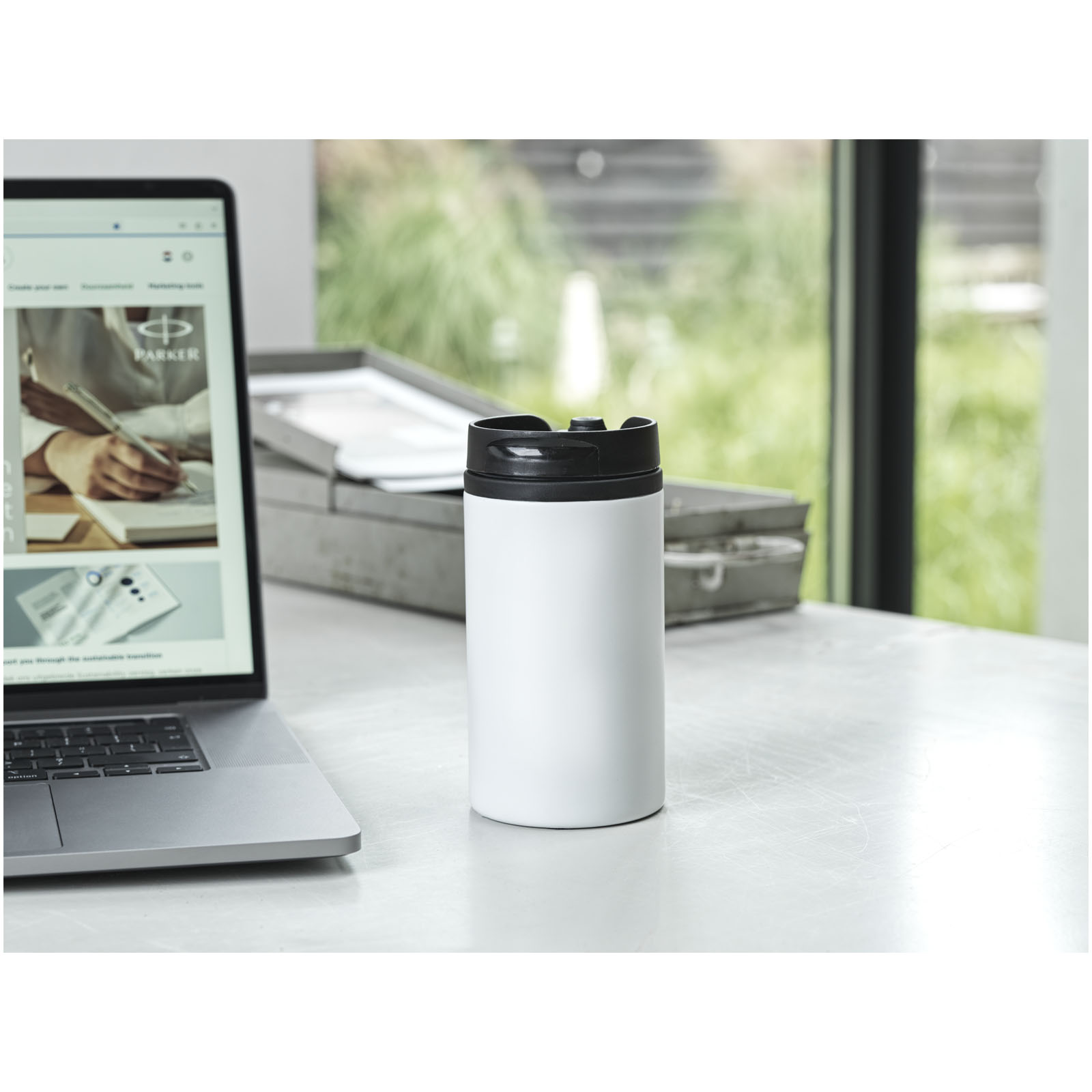 Gobelet avec isolation Mojave de 250 ml en acier inoxydable recyclé certifié RCS