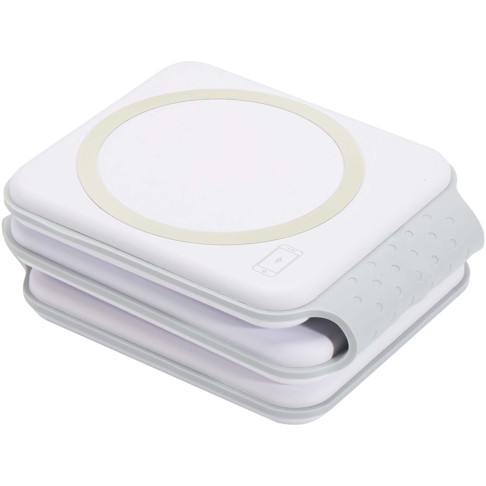 Chargeur sans fil pliable Armus 3 en 1 de 15 W en plastique recyclé
