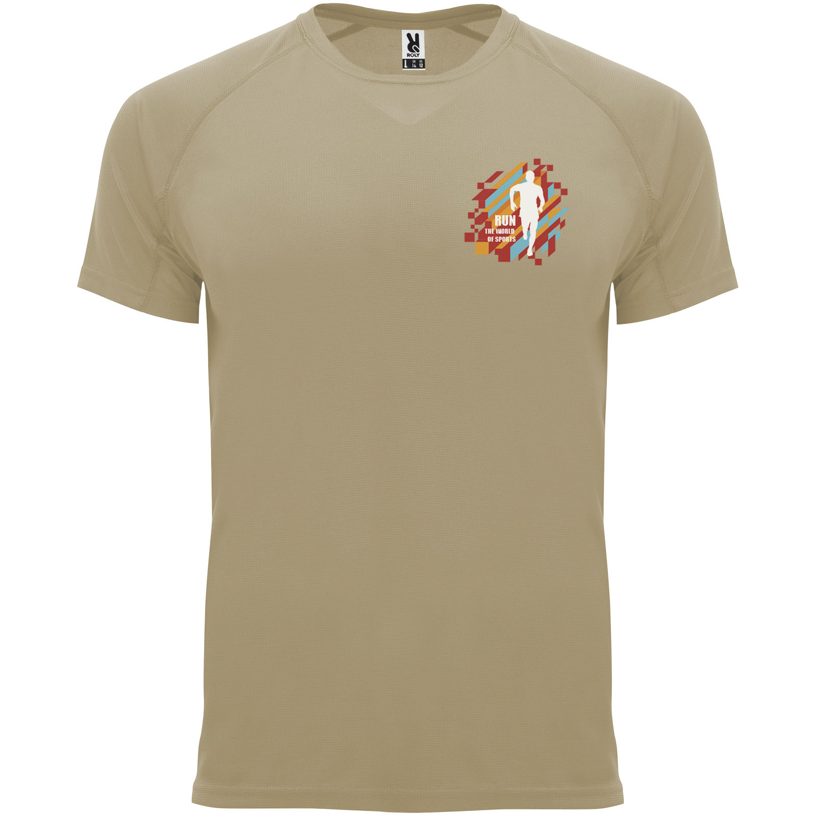 Roly T-shirt de 135 g/m² Bahrain en maille piquée à manches courtes pour homme