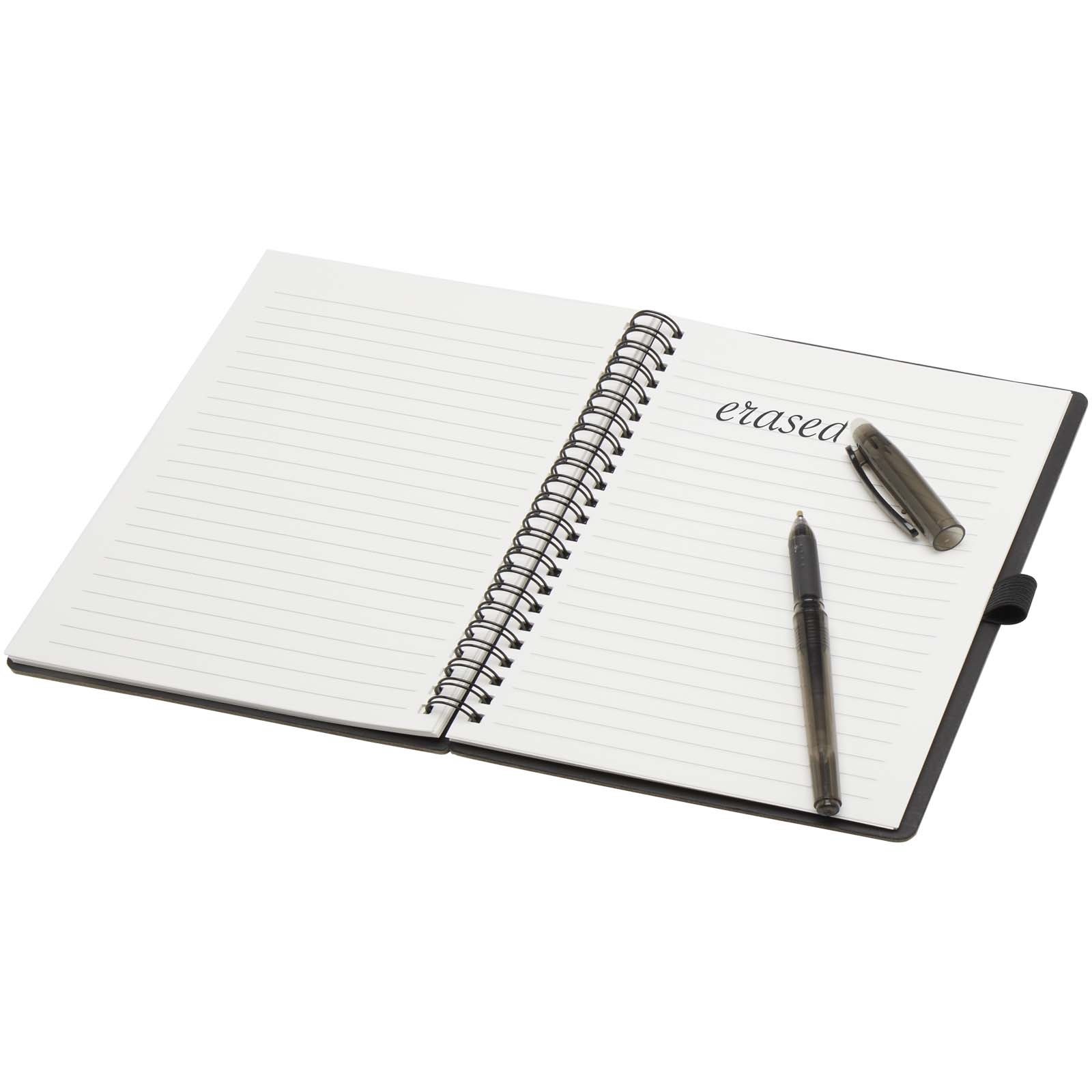 Carnet A5 à couverture souple réutilisable et parure de stylos Slate (encre noire)