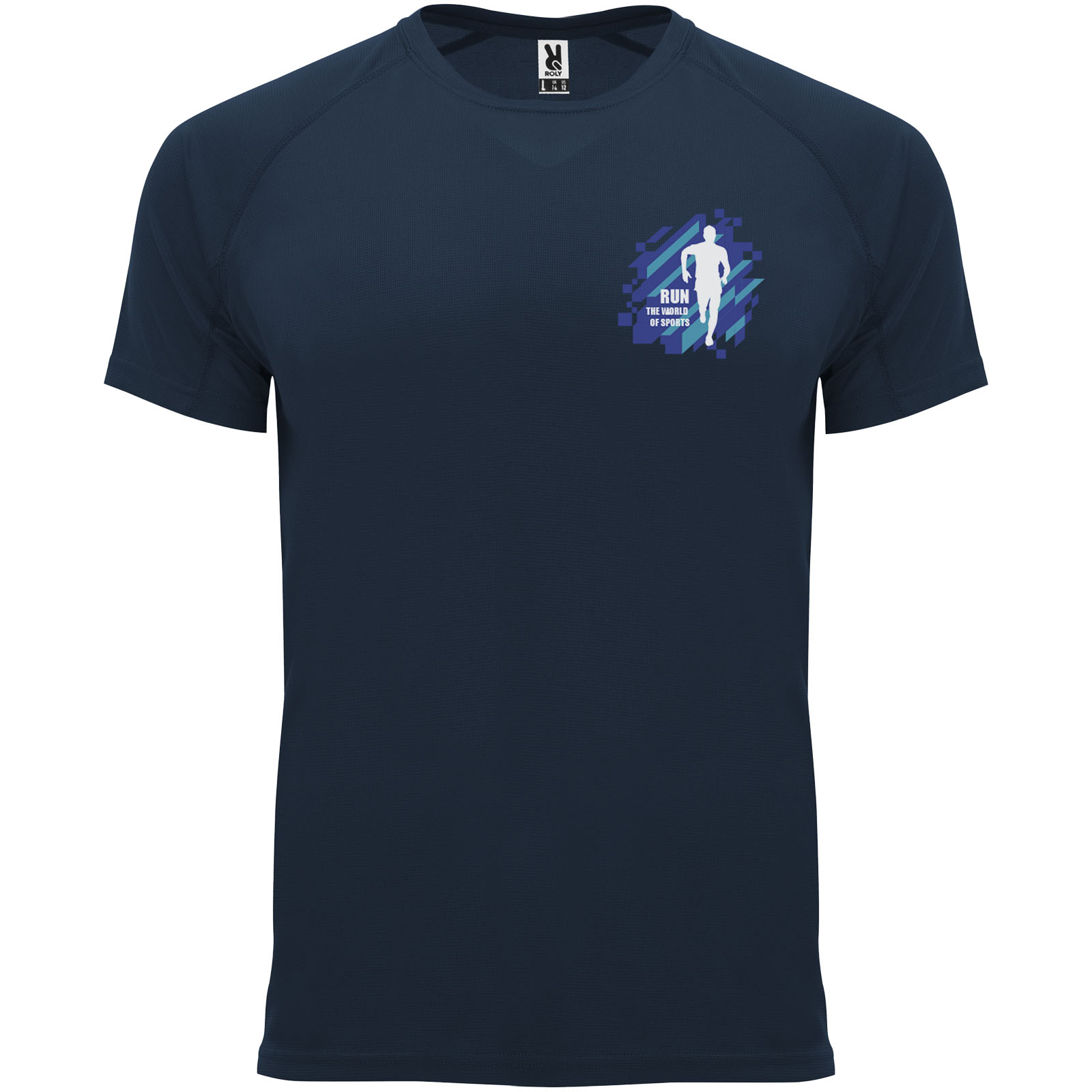 Roly T-shirt de 135 g/m² Bahrain en maille piquée à manches courtes pour homme