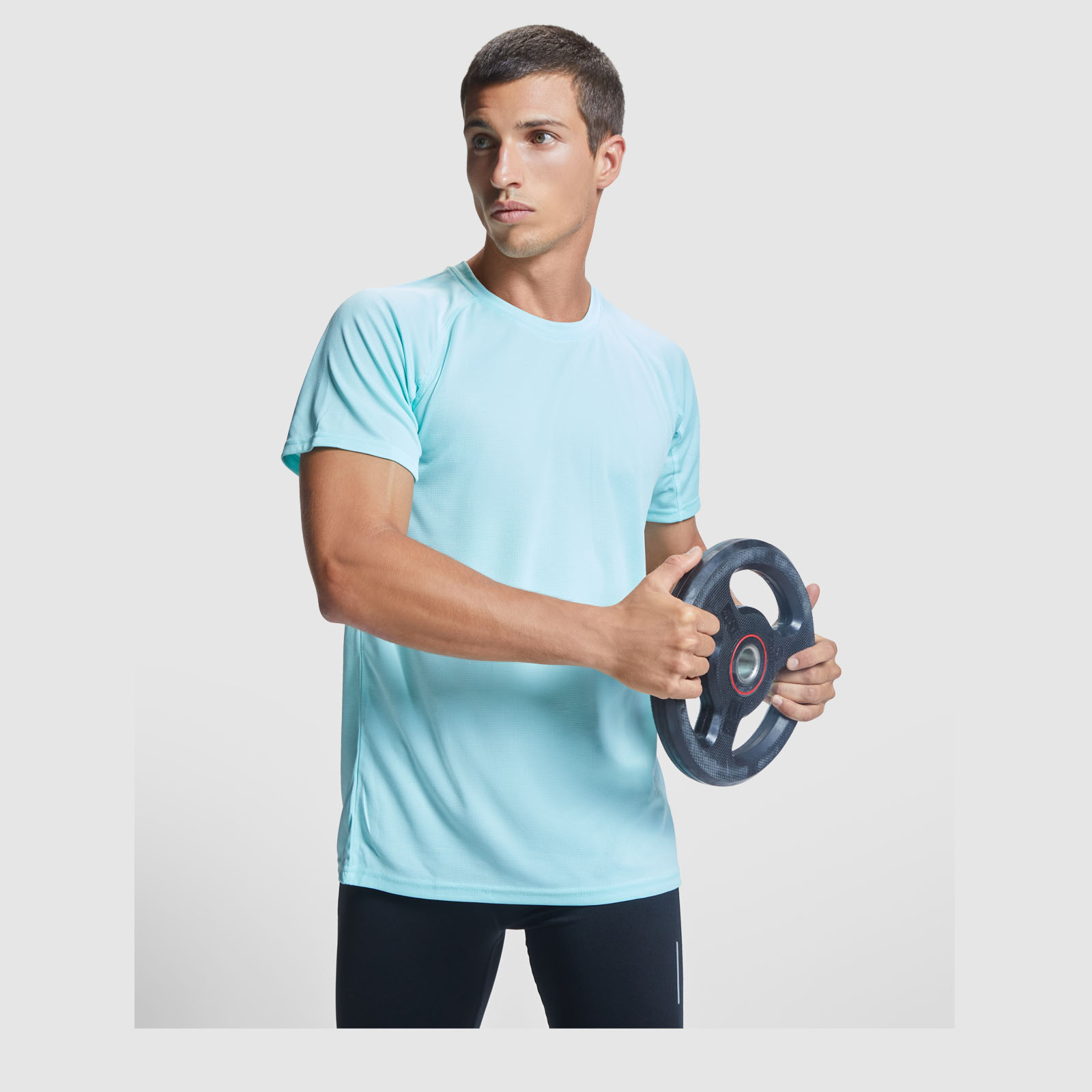 Roly T-shirt de 135 g/m² Bahrain en maille piquée à manches courtes pour homme